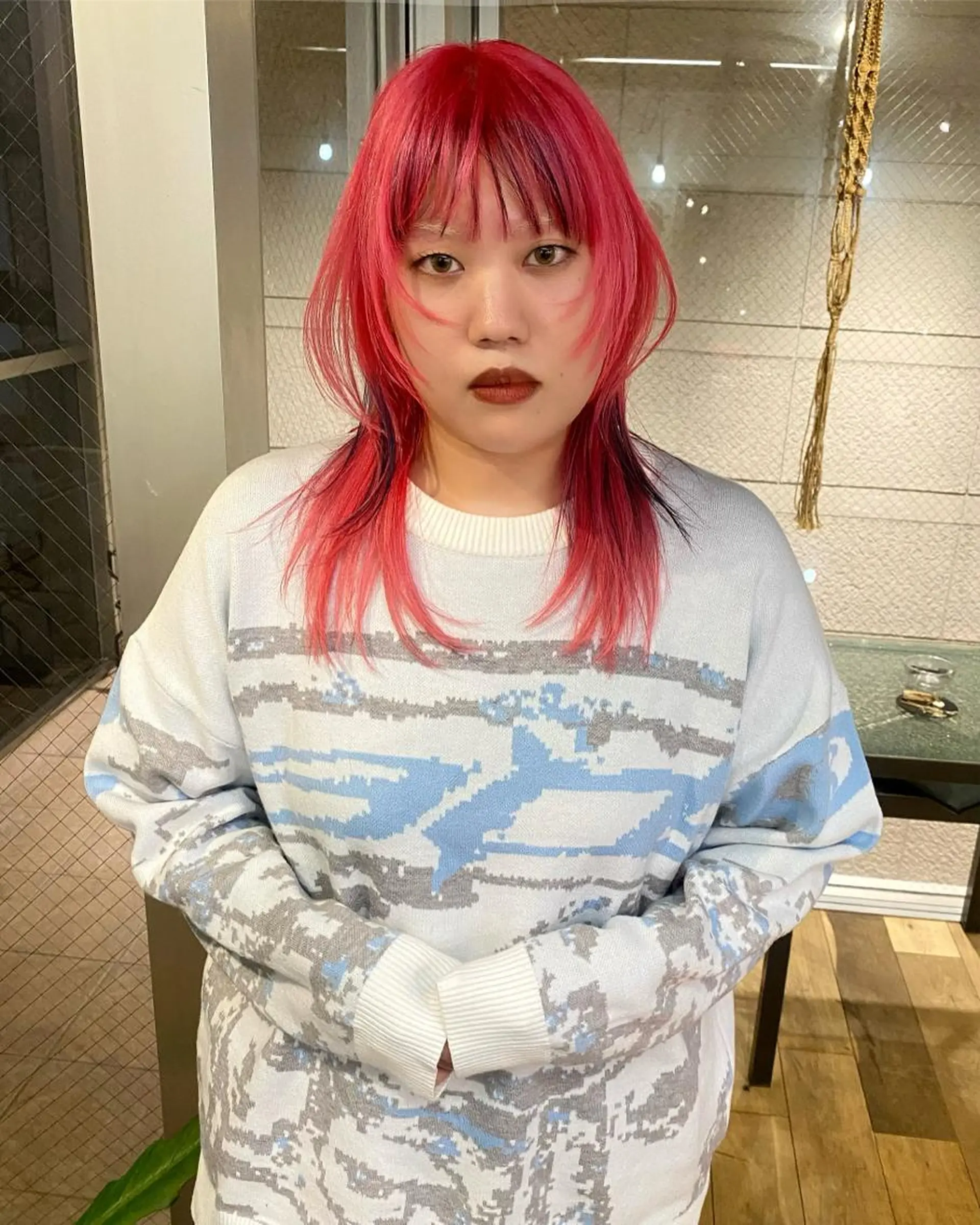 ミディアム カラー ヘアアレンジ 似合わせカット 撮影モデル募集 🦋soemikaのヘアスタイル