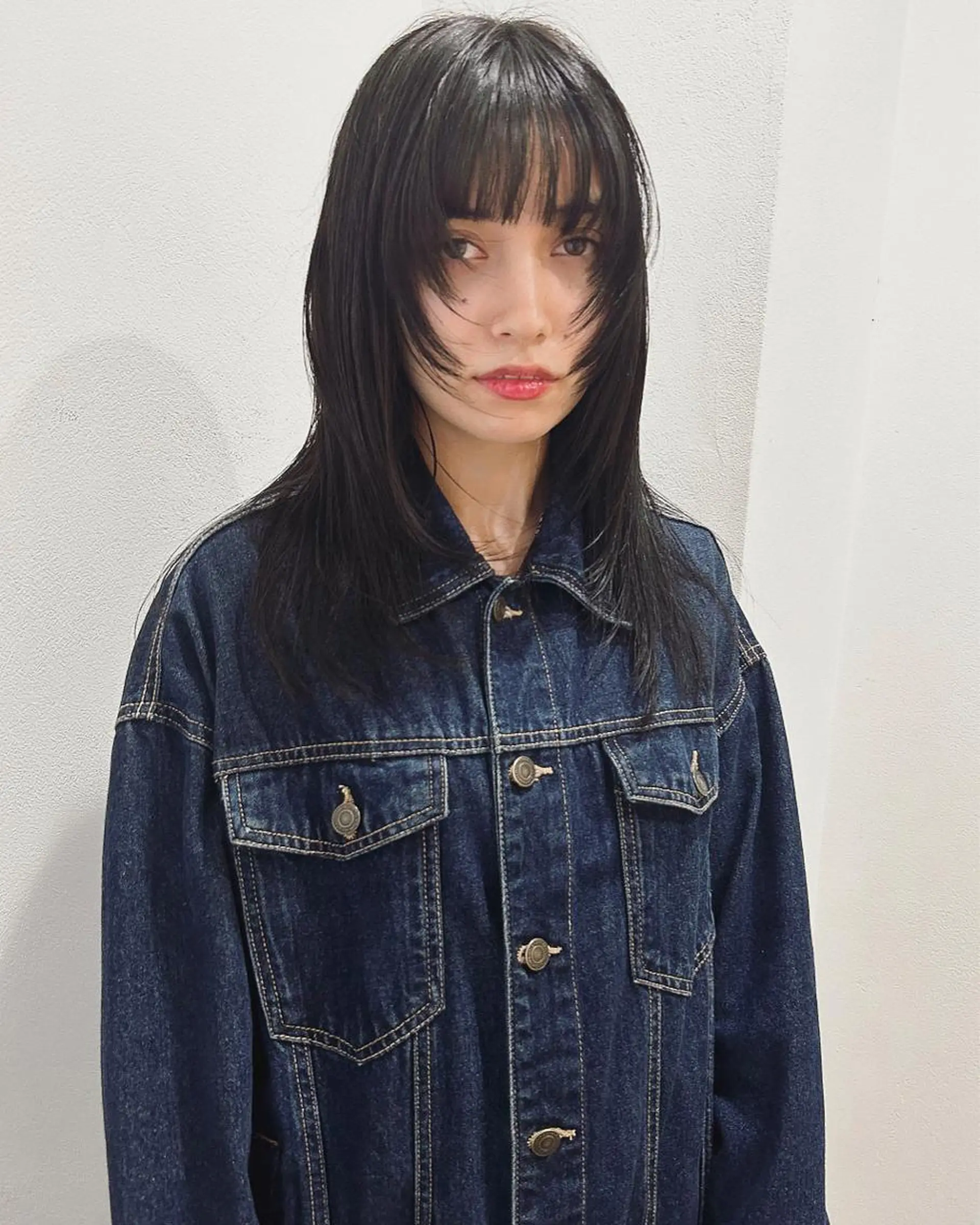 セミロング カラー レイヤーカット カット ヘアカラー トリートメント 村上雅人 ナチュラルモードのヘアスタイル