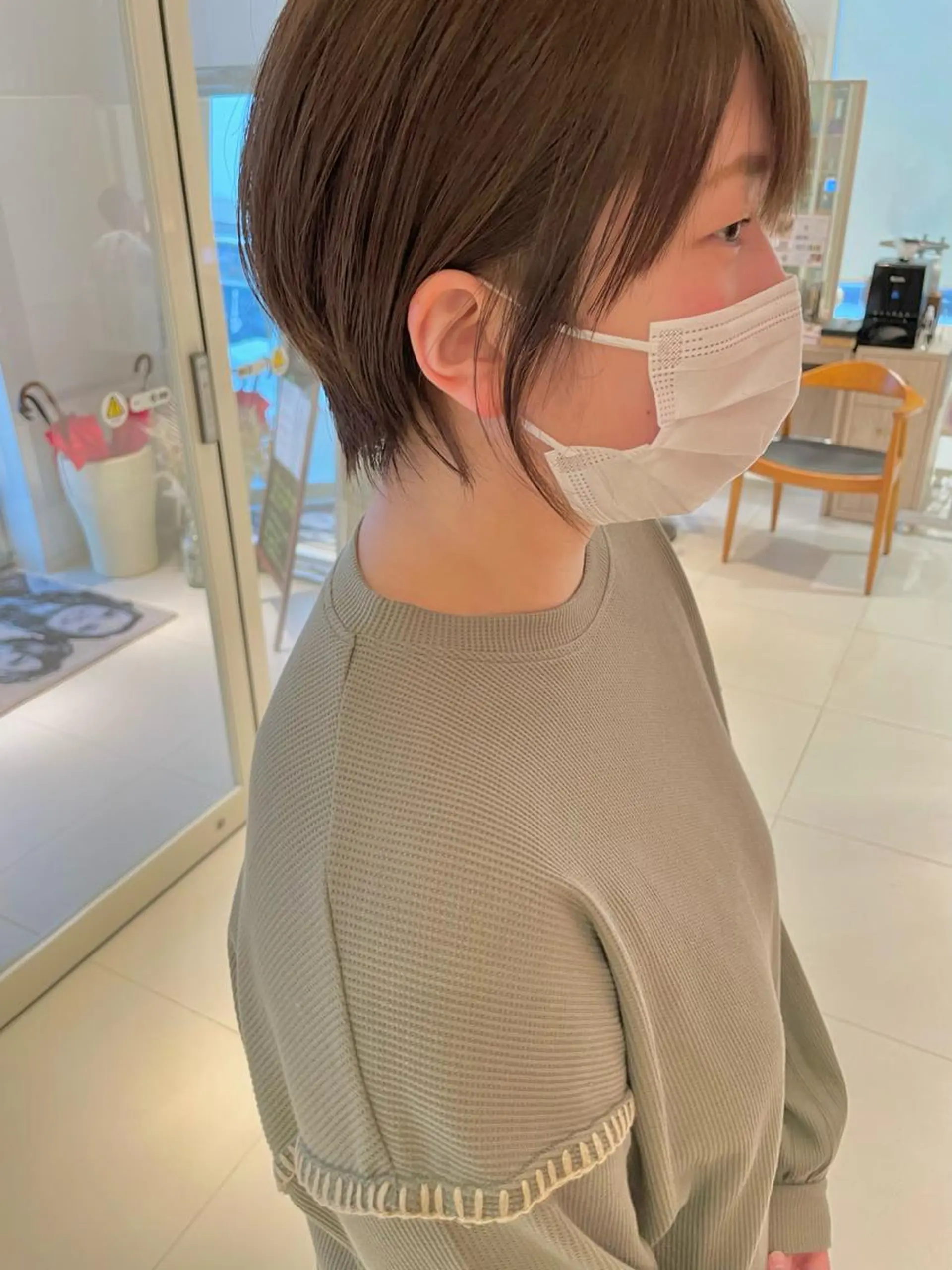 ショート カラー ショートボブ ボブ ショートヘア 鶴岡で縮毛矯正なら お任せ！ハヤシナオミのヘアスタイル