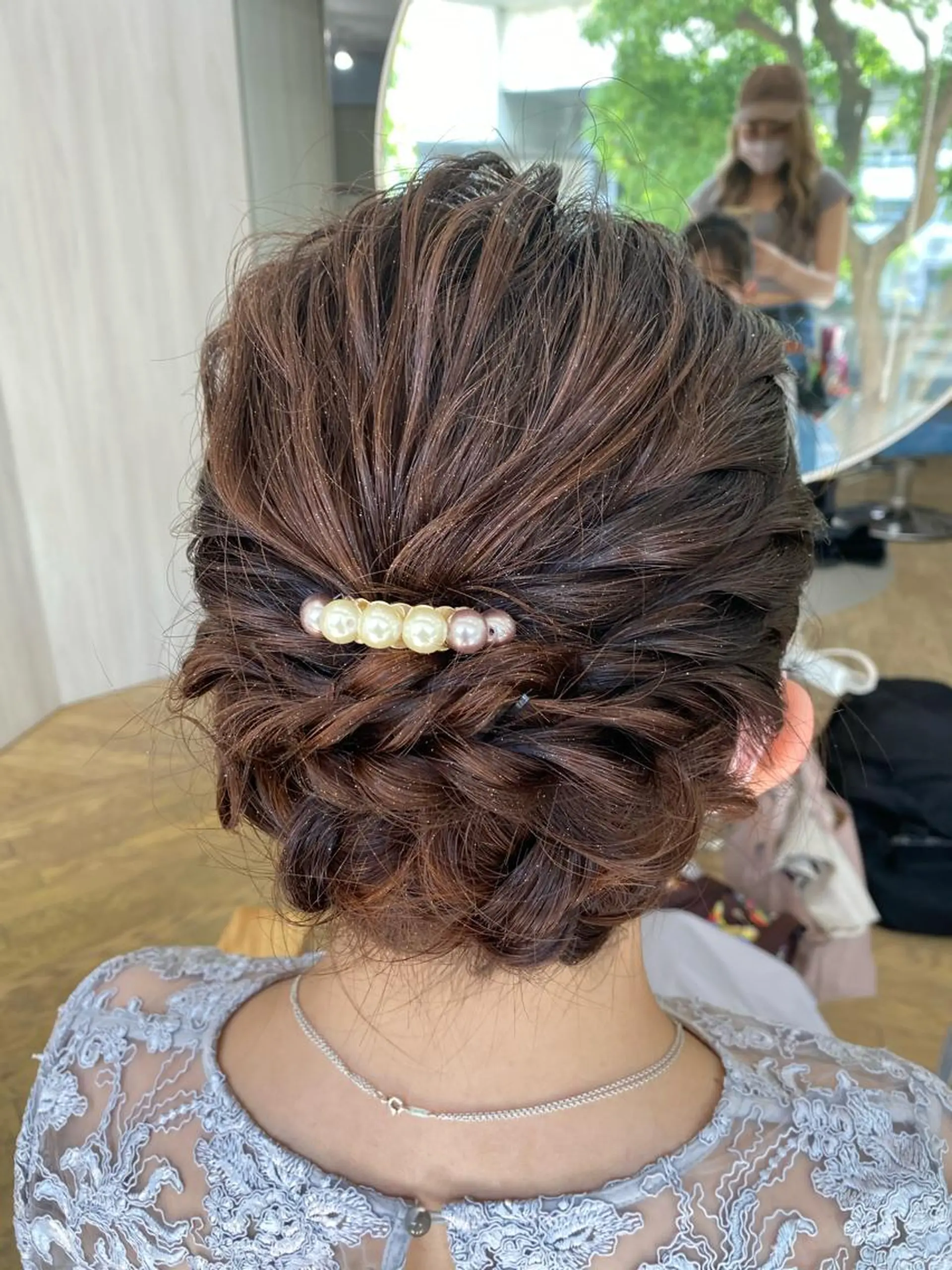 セミロング ヘアアレンジ ヘアセット 💖ハイライト/ハイ トーン💖MIKIのヘアスタイル