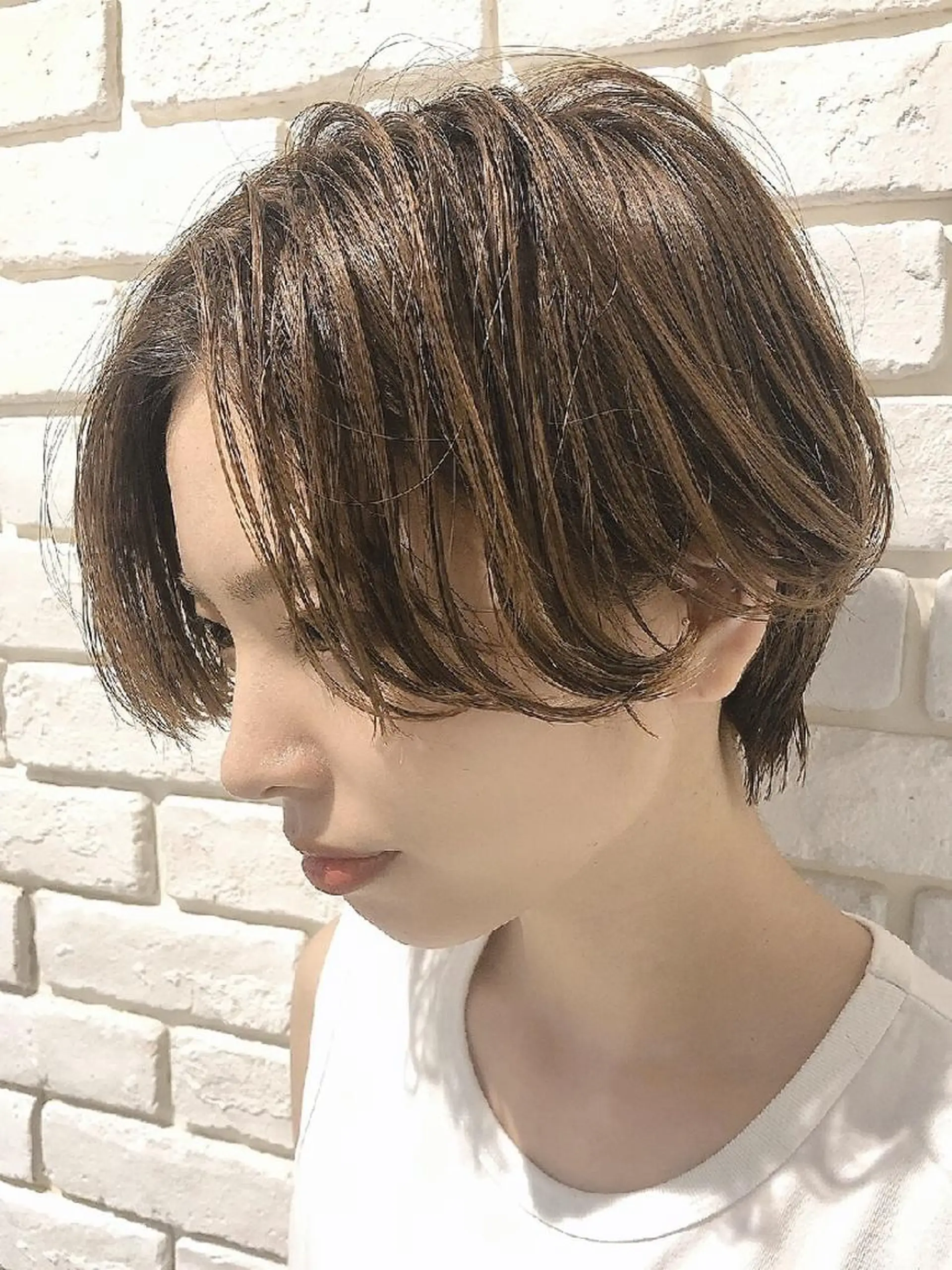 ショート カラー ショートヘア カット grandage 北千住のヘアスタイル