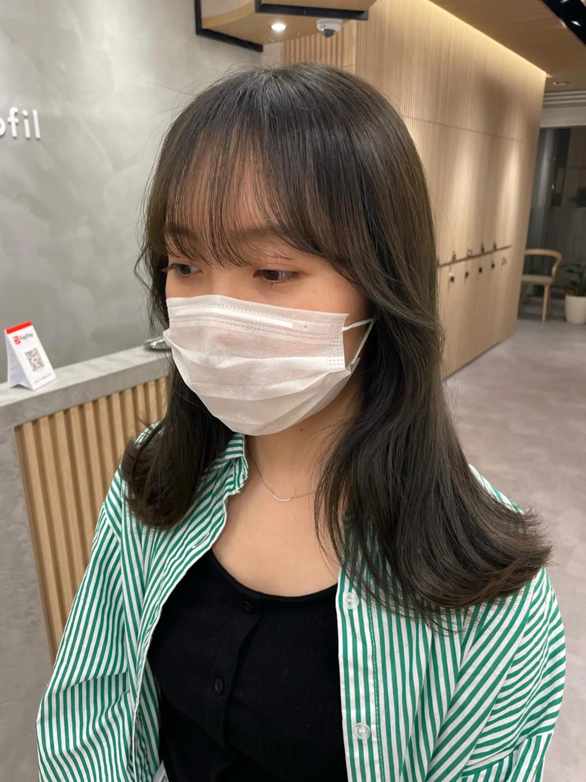 ミディアム カラー パーマ ヘアアレンジ レイヤー縮毛矯正 ささきすずね💗のヘアスタイル