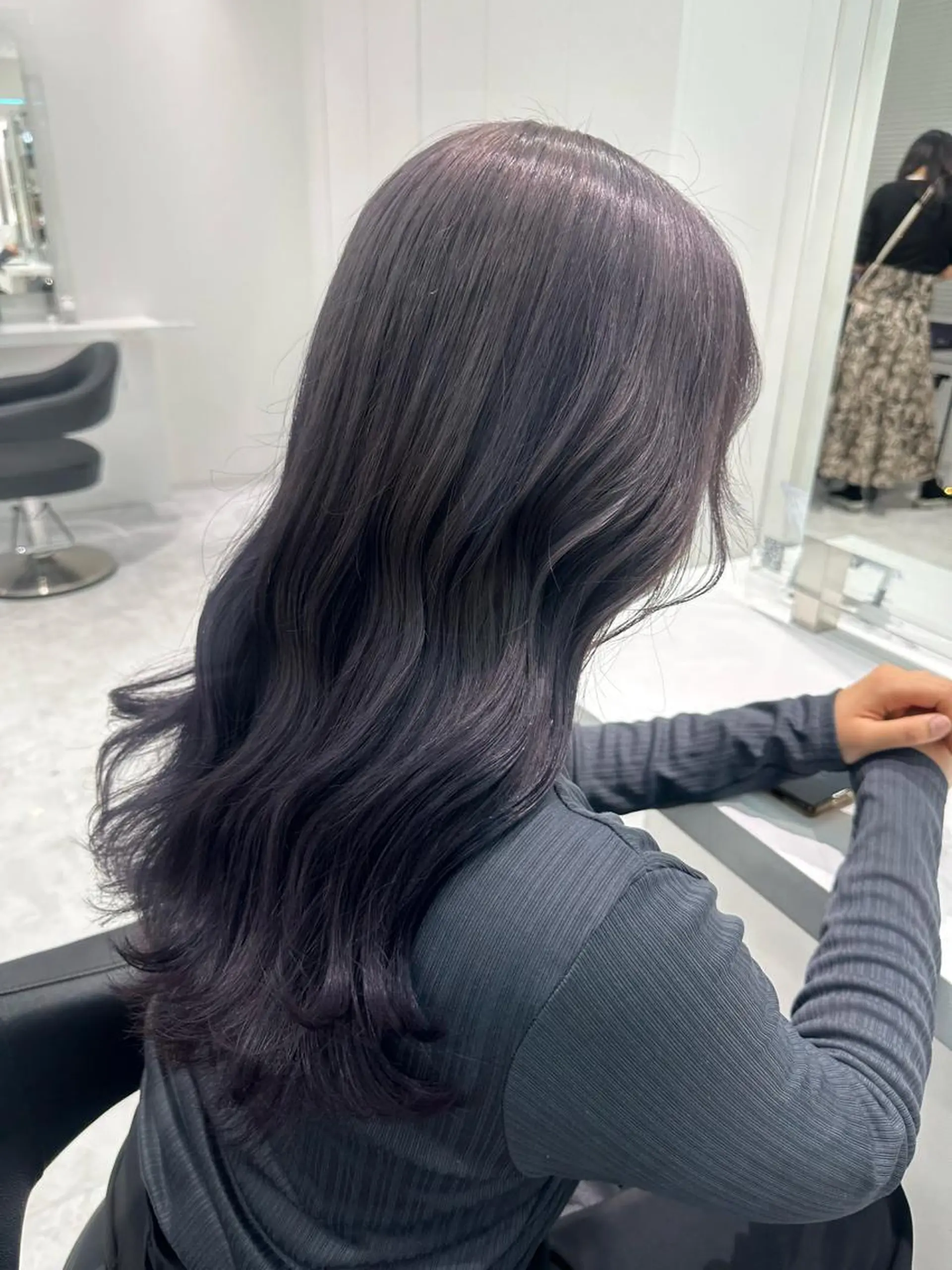 ミディアム カラー ヘアカラー トリートメント ヘッドスパ ヘアセット ♡上品韓国髪♡ブラ ウン/SAYATOのヘアスタイル