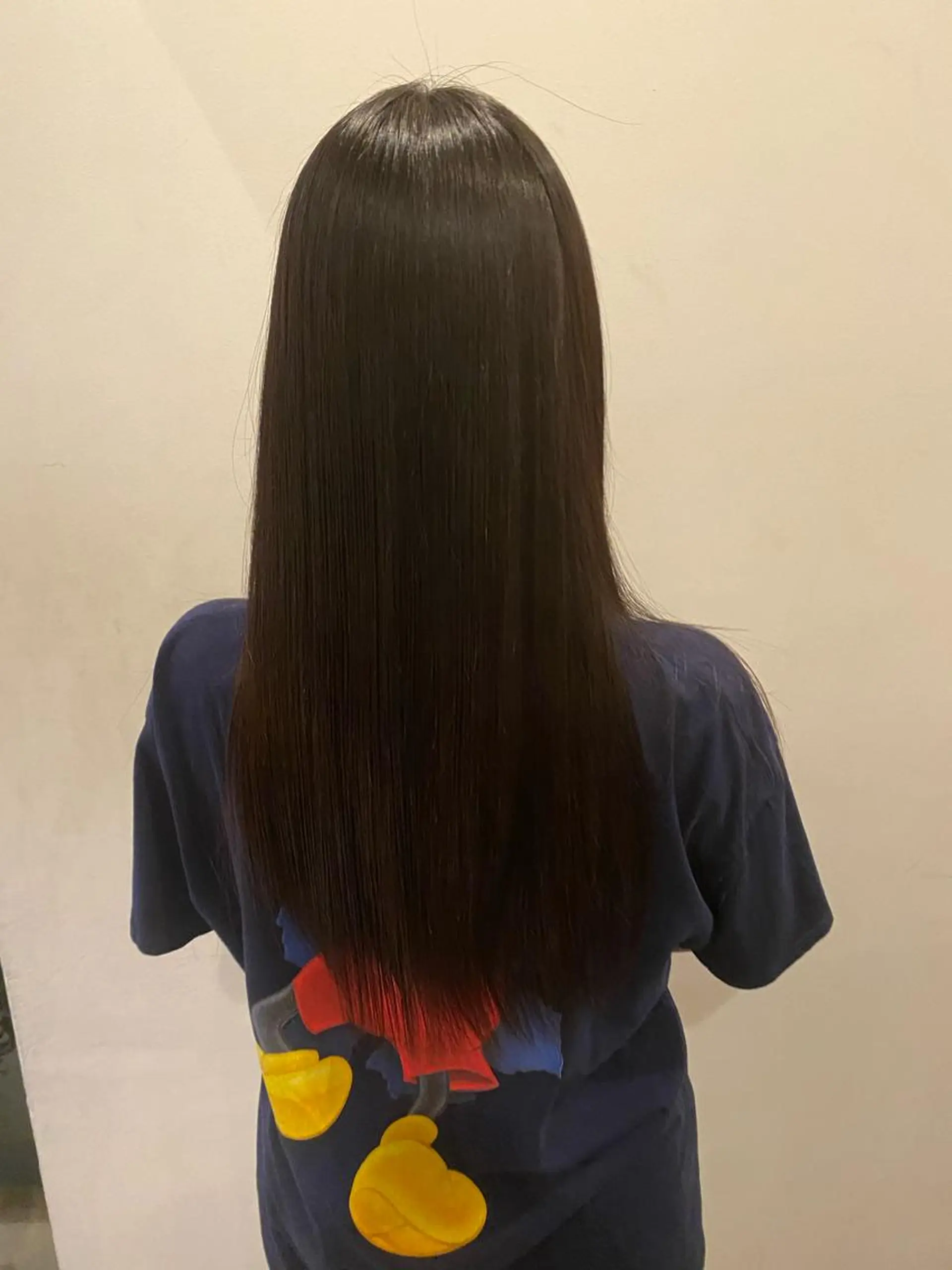 ロング 縮毛矯正 無料カットモデル 丸川英心のヘアスタイル