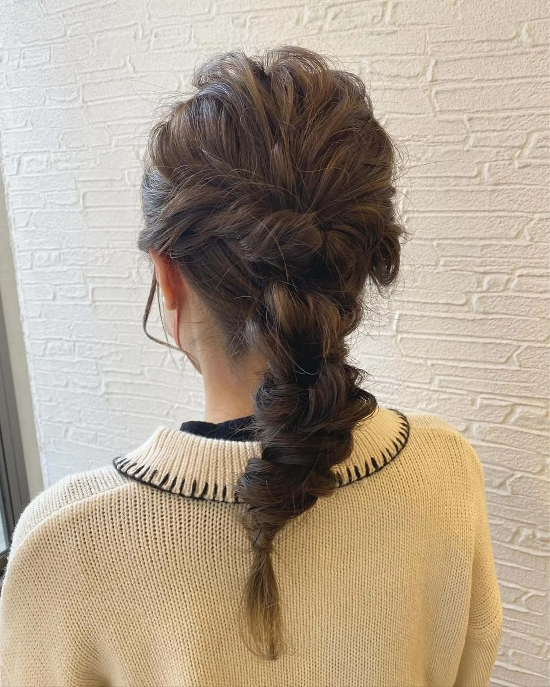 セミロング ヘアアレンジ 艶感🫧透明感カラー YUKARIのヘアスタイル