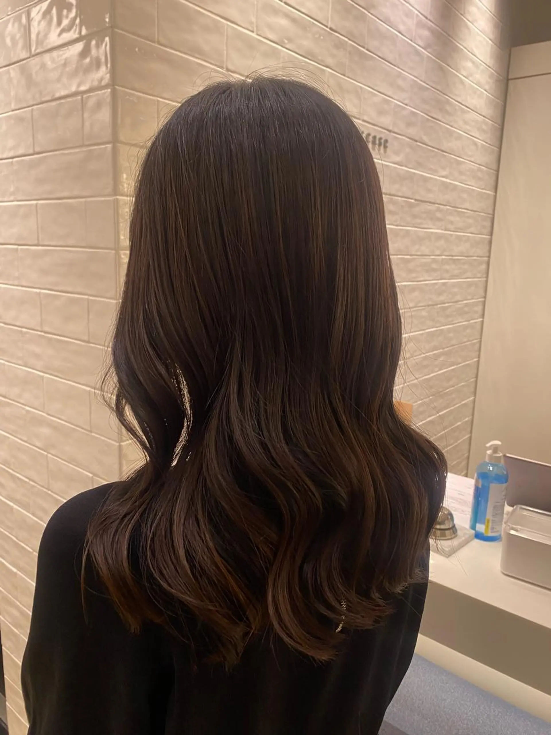 セミロング 銀座/韓国レイヤー/ 艶カラー🍓原田侑依のヘアスタイル