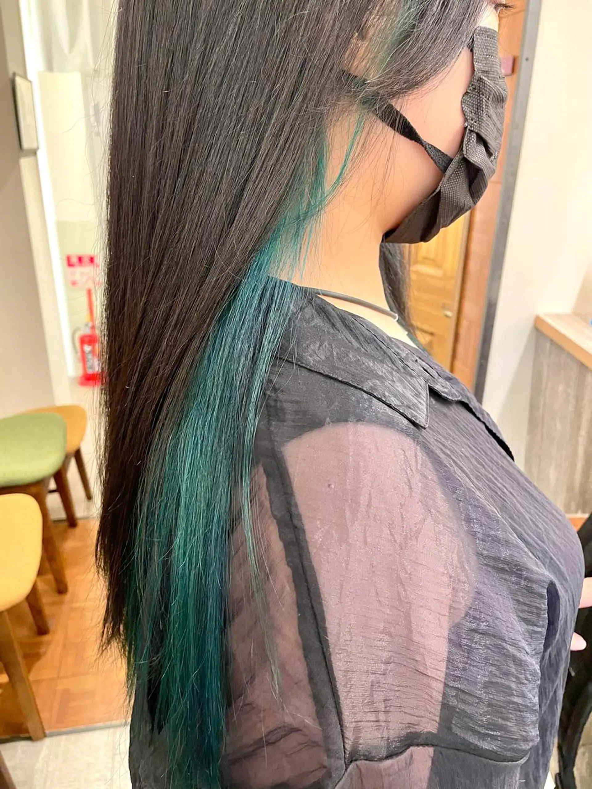 ロング パーマ ロング ヘアカラー レイヤー/ボブ/ 顔周り/yukinaのヘアスタイル