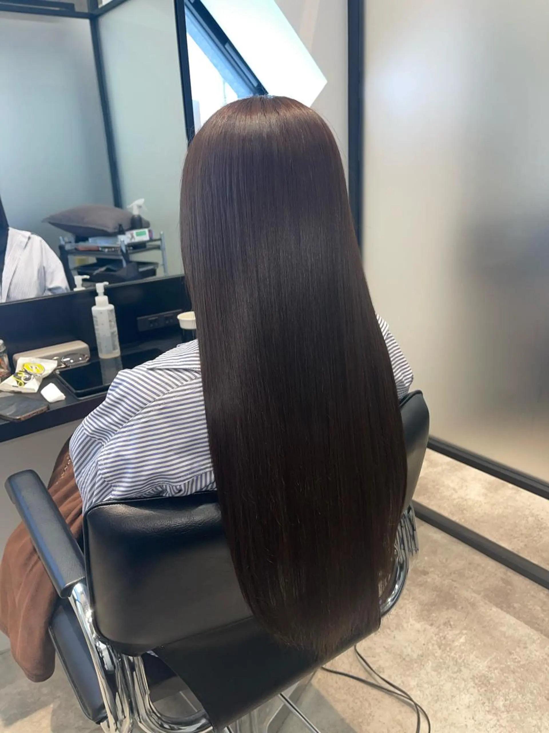 ミディアム 髪質改善 縮毛矯正 トリートメント answer銀座 店長💐HIDEのヘアスタイル