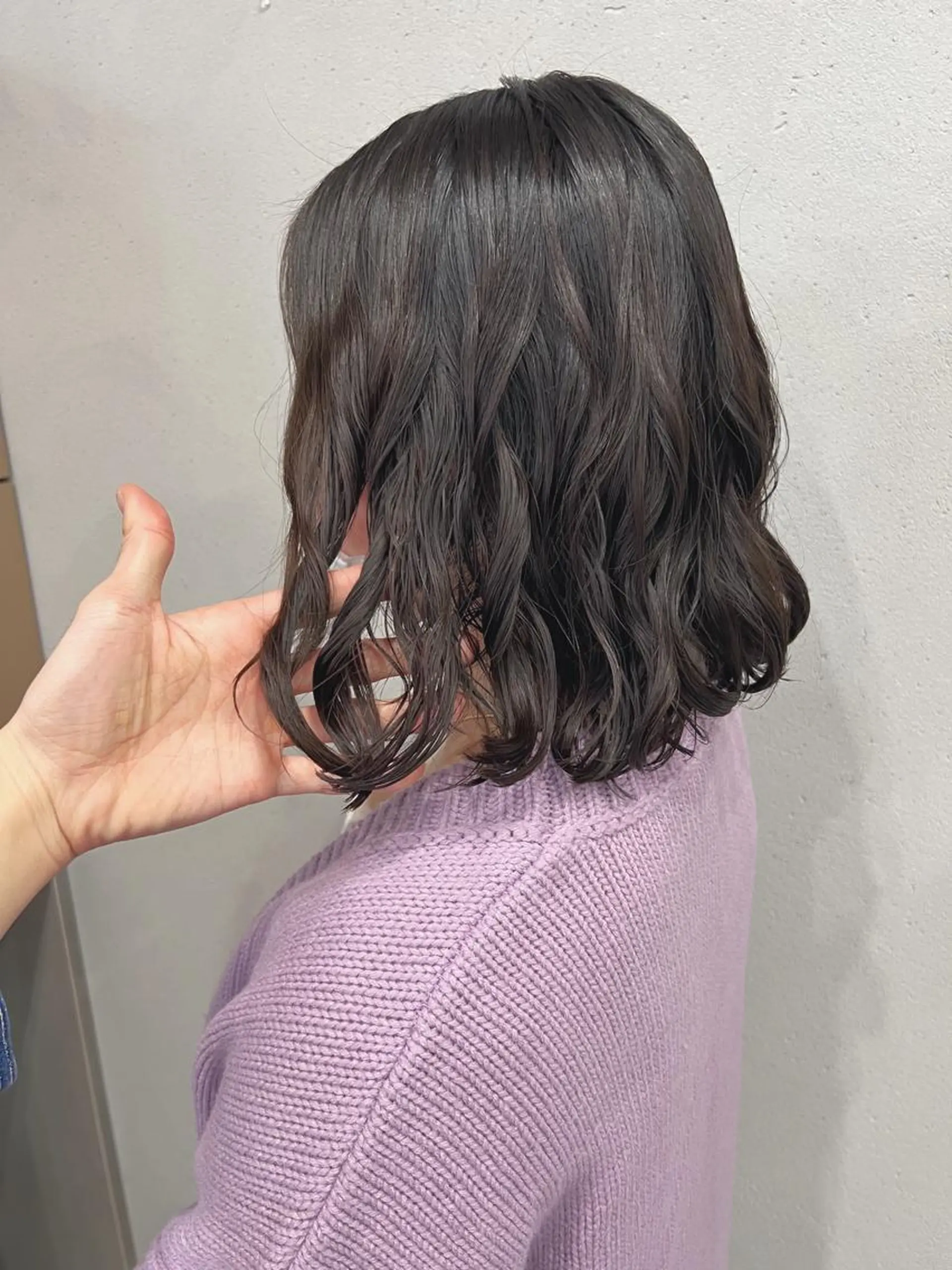 ミディアム パーマ ボブパーマコテ巻き風 パーマNo1深江秀平のヘアスタイル