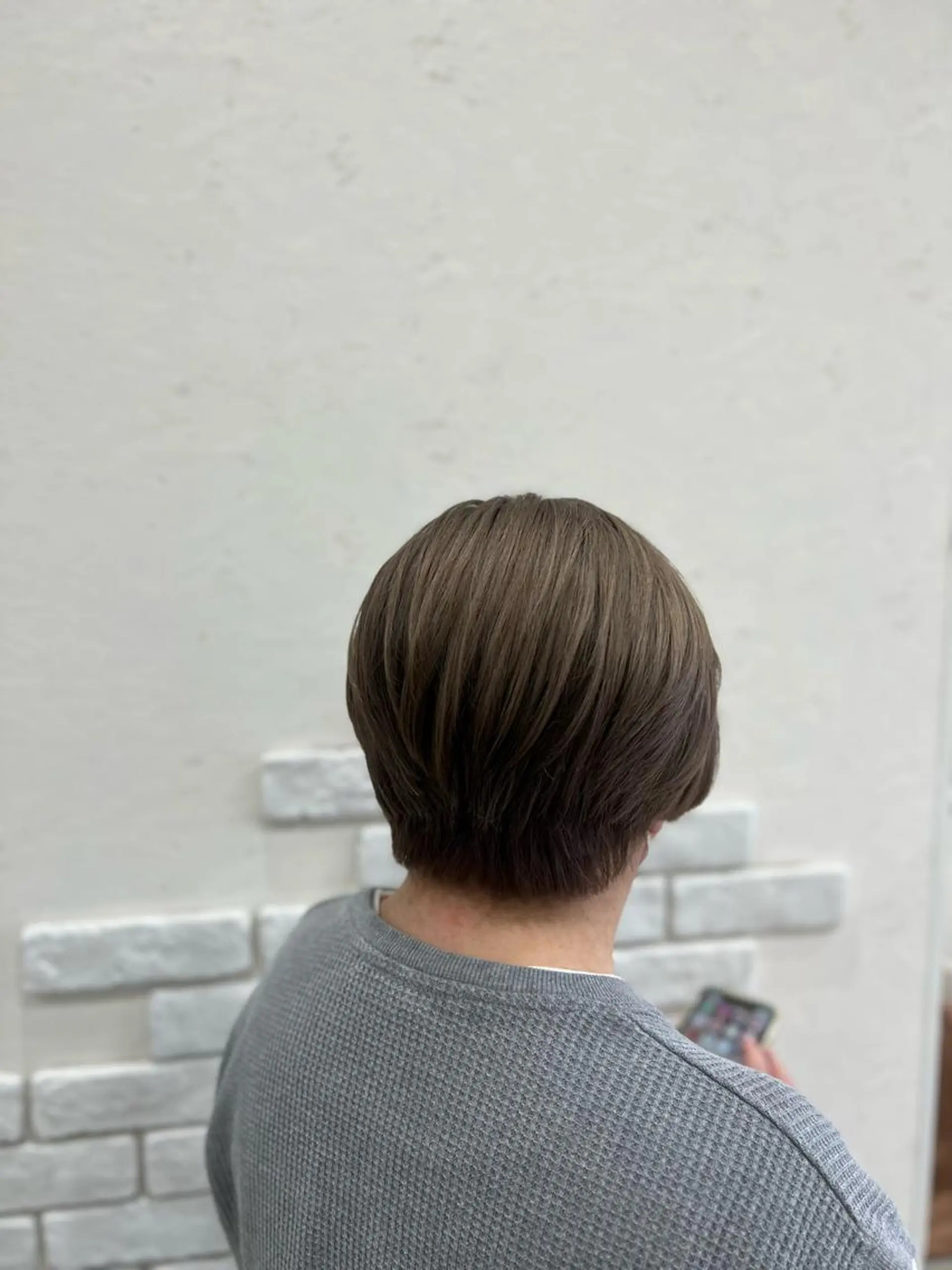 ショート カラー ヘアカラー 太白区/白髪ぼかし ハイライト/千葉達人のヘアスタイル