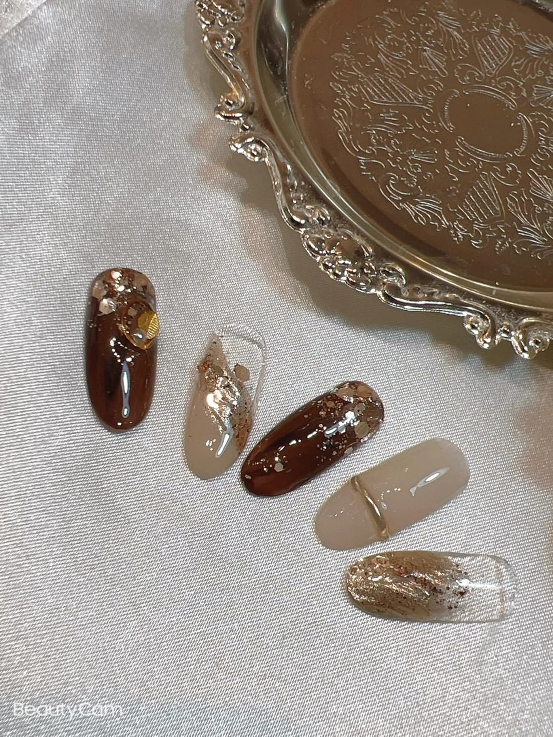 ネイル ニュアンスネイル ハンドネイル bijou nails　蓮のネイルデザイン
