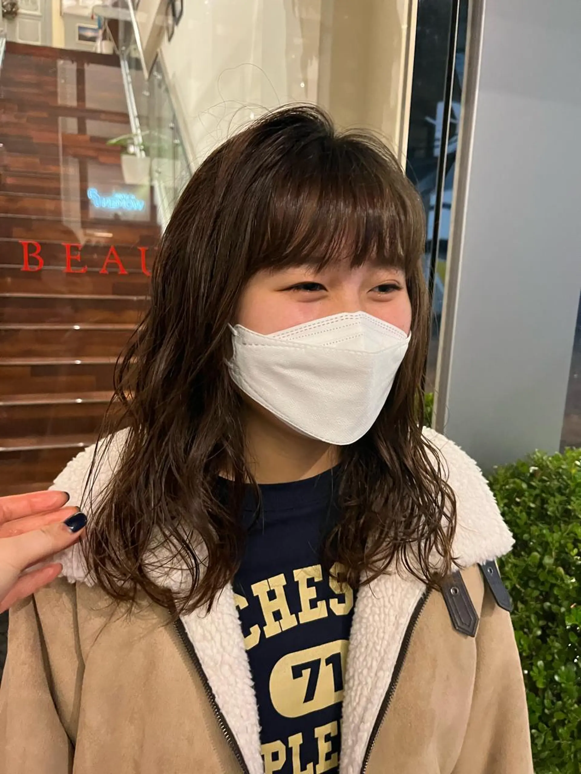 セミロング パーマ ｼｮｰﾄｶｯﾄ 梅田 山下　すみれのヘアスタイル