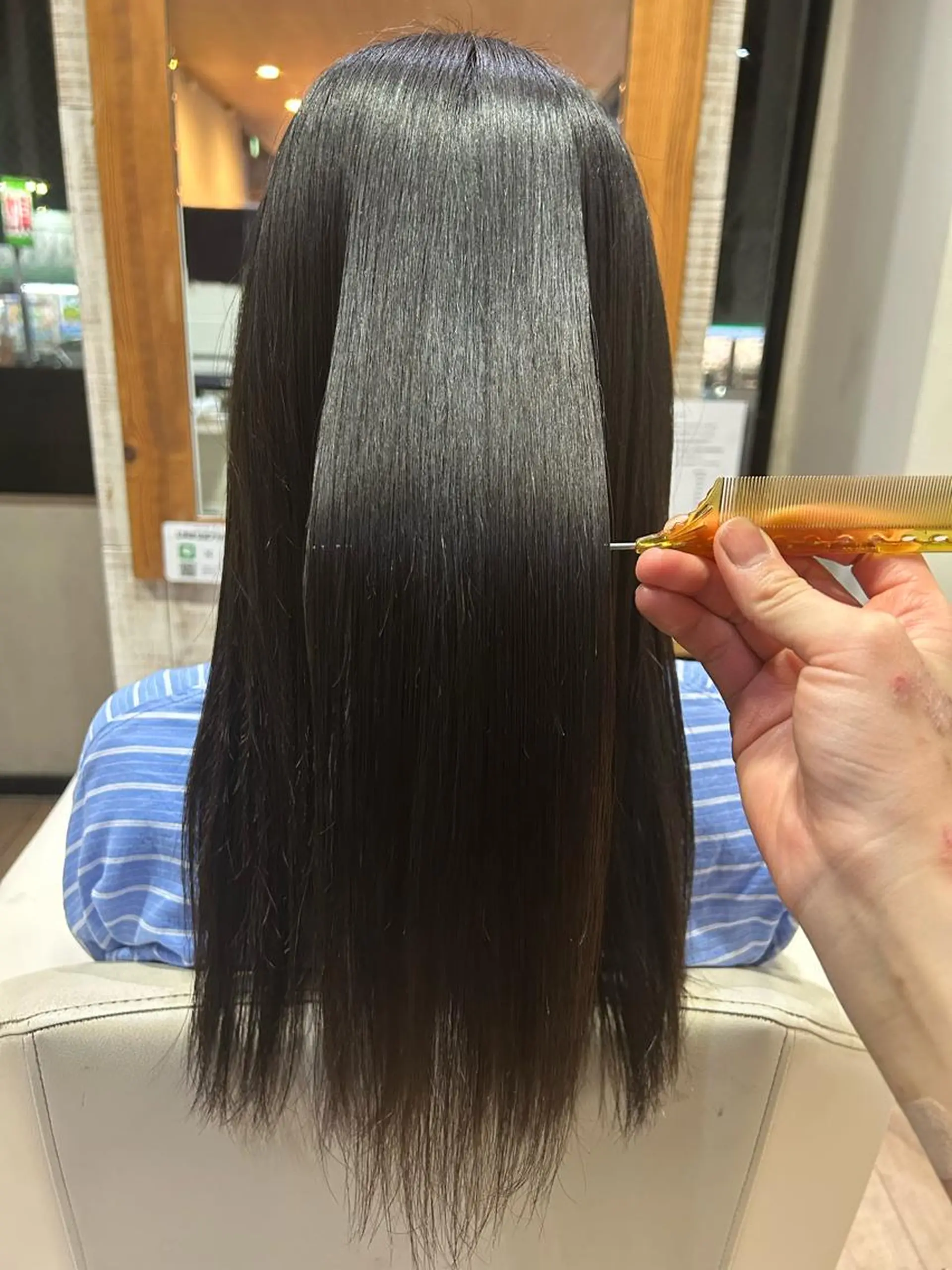 ロング 縮毛矯正 平野 佑有のヘアスタイル