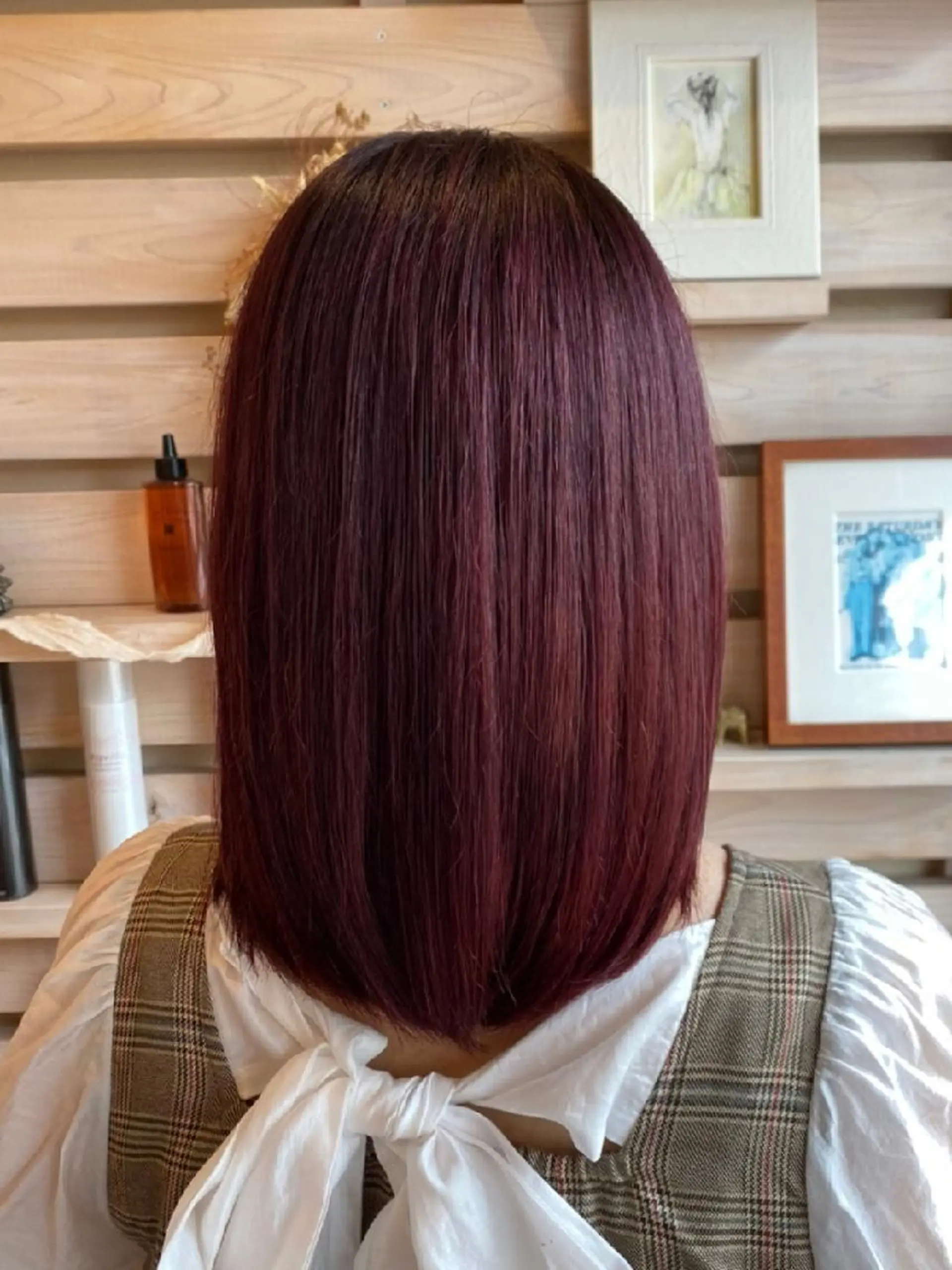 ミディアム カラー な ほのヘアスタイル