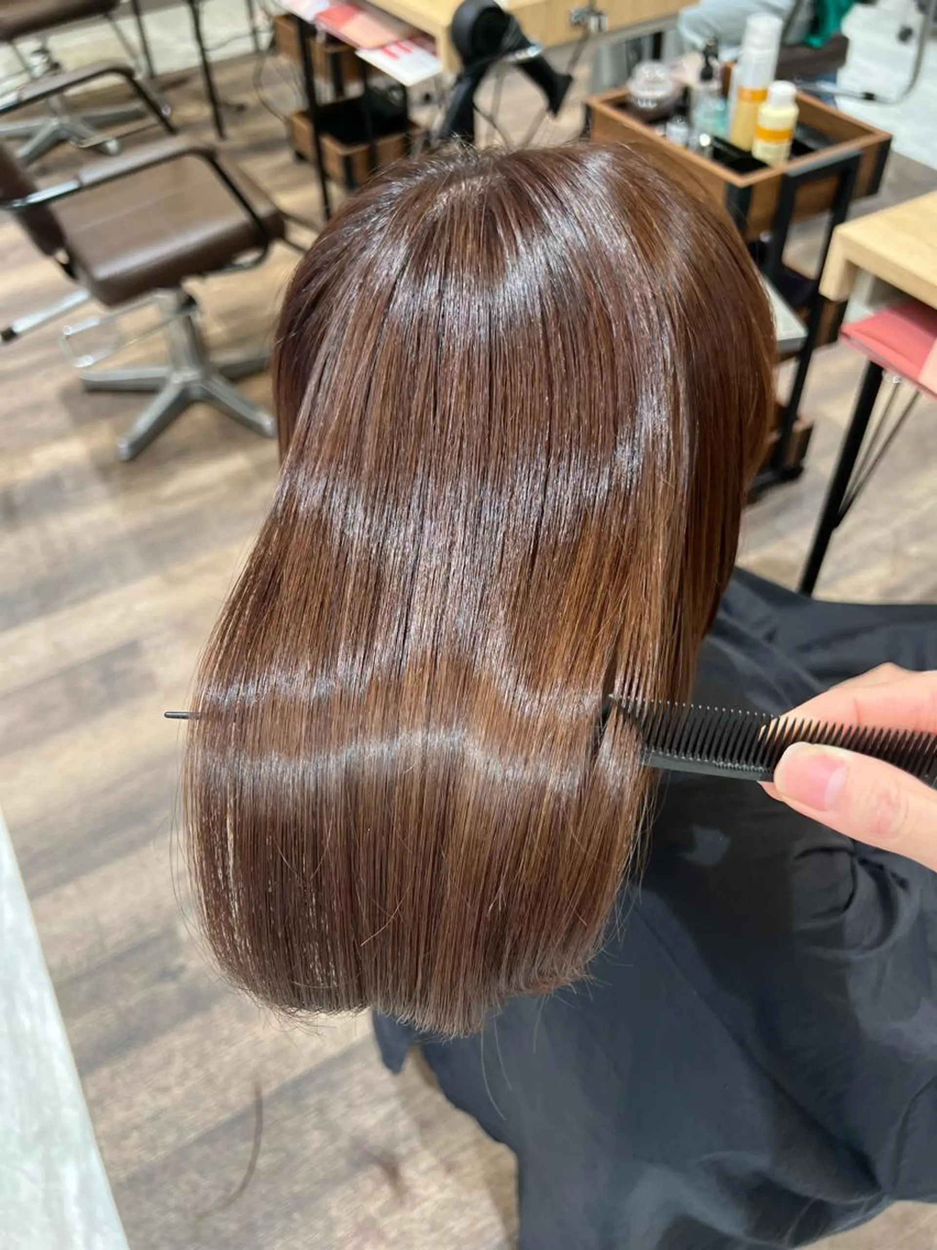 ミディアム カラー ケアカラー ヘアカラー トリートメント ラブズラフズ折尾浅川所属・永沼龍生 ✨美髪特化✨のヘアスタイル