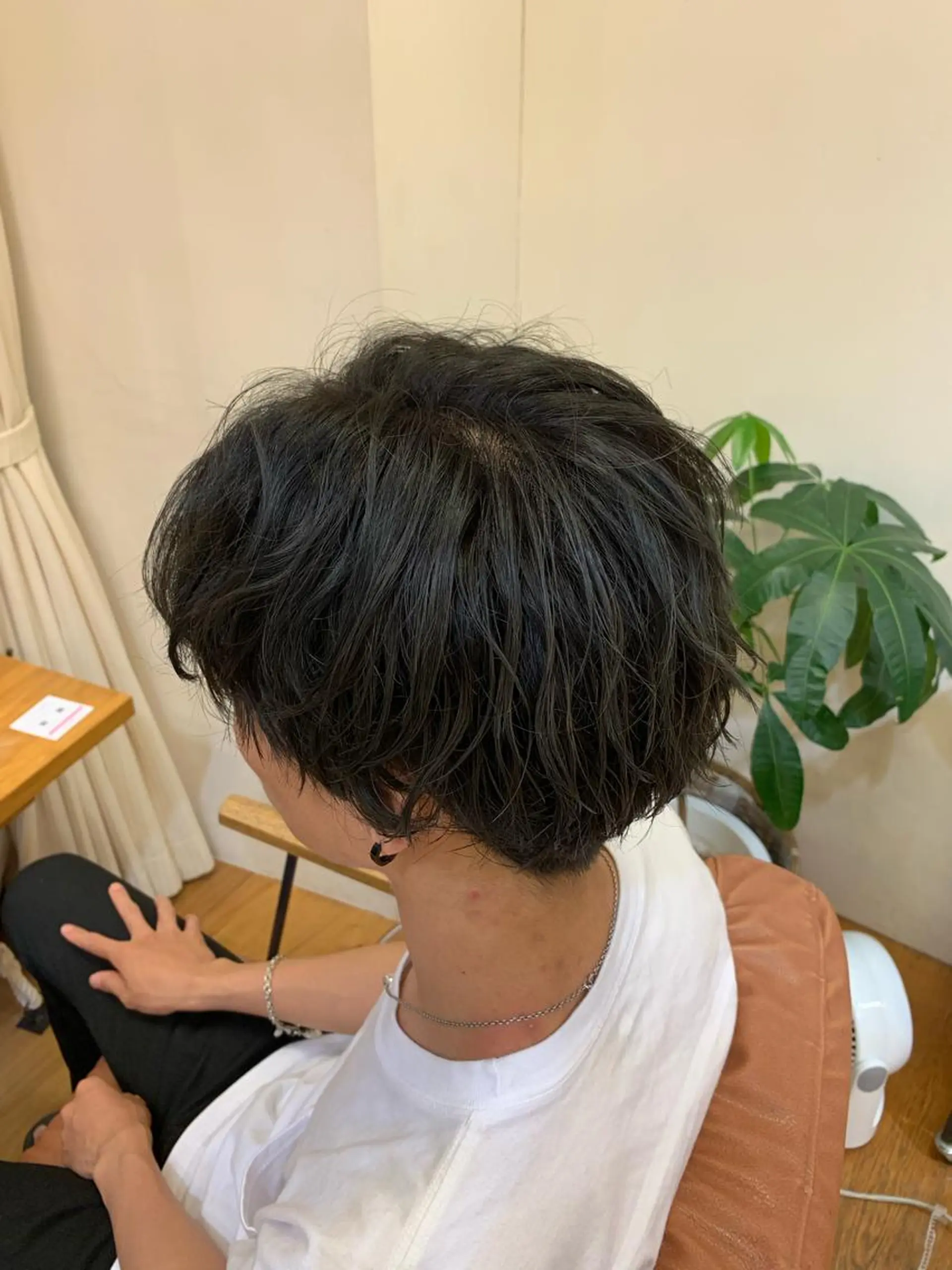 ショート カラー メンズ 黒髪 ネイビーカラー 似合わせ特化 /馬場 翼のヘアスタイル