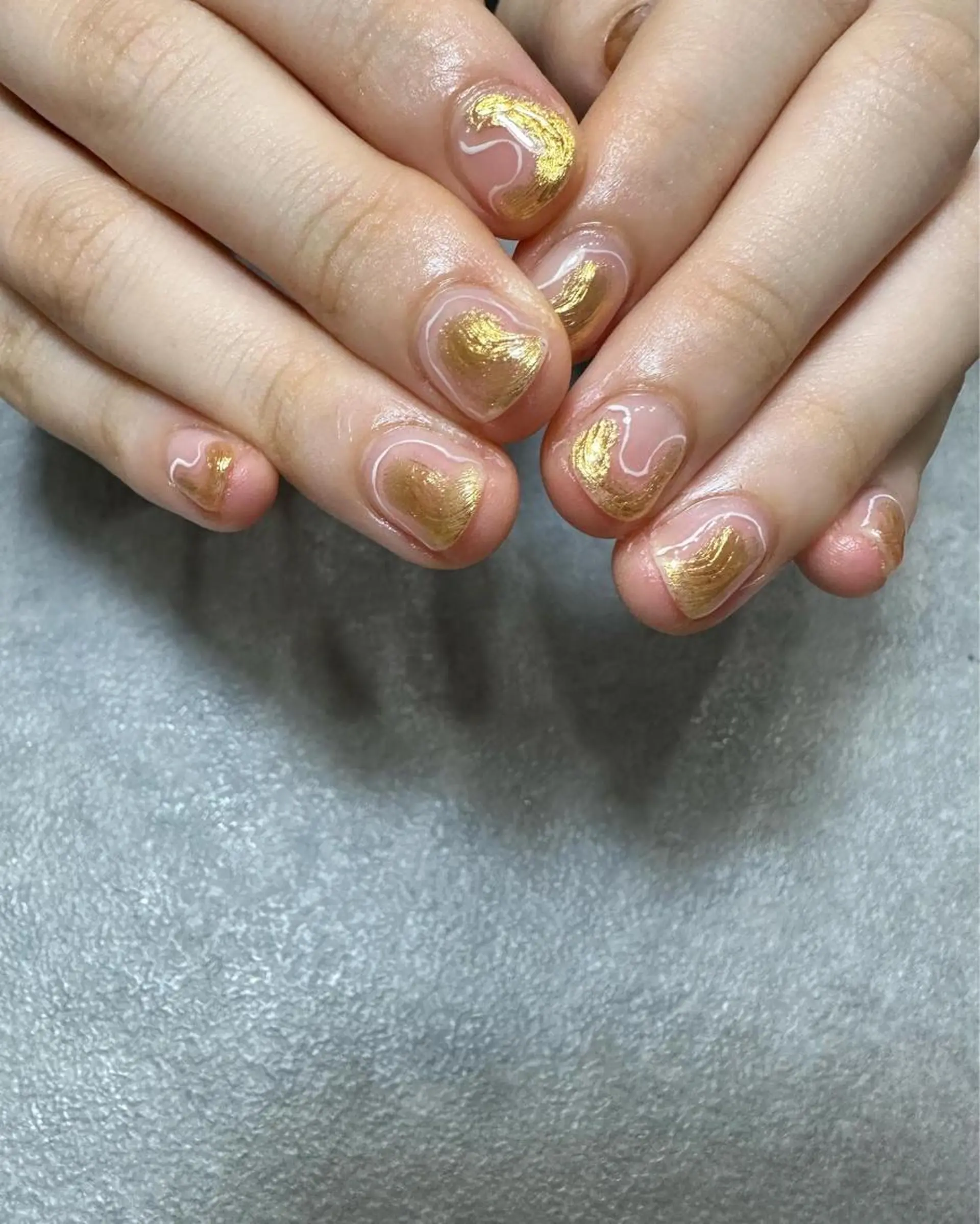 ネイル ショートネイル ハンドネイル フットネイル kiii.__ ✴︎*のネイルデザイン