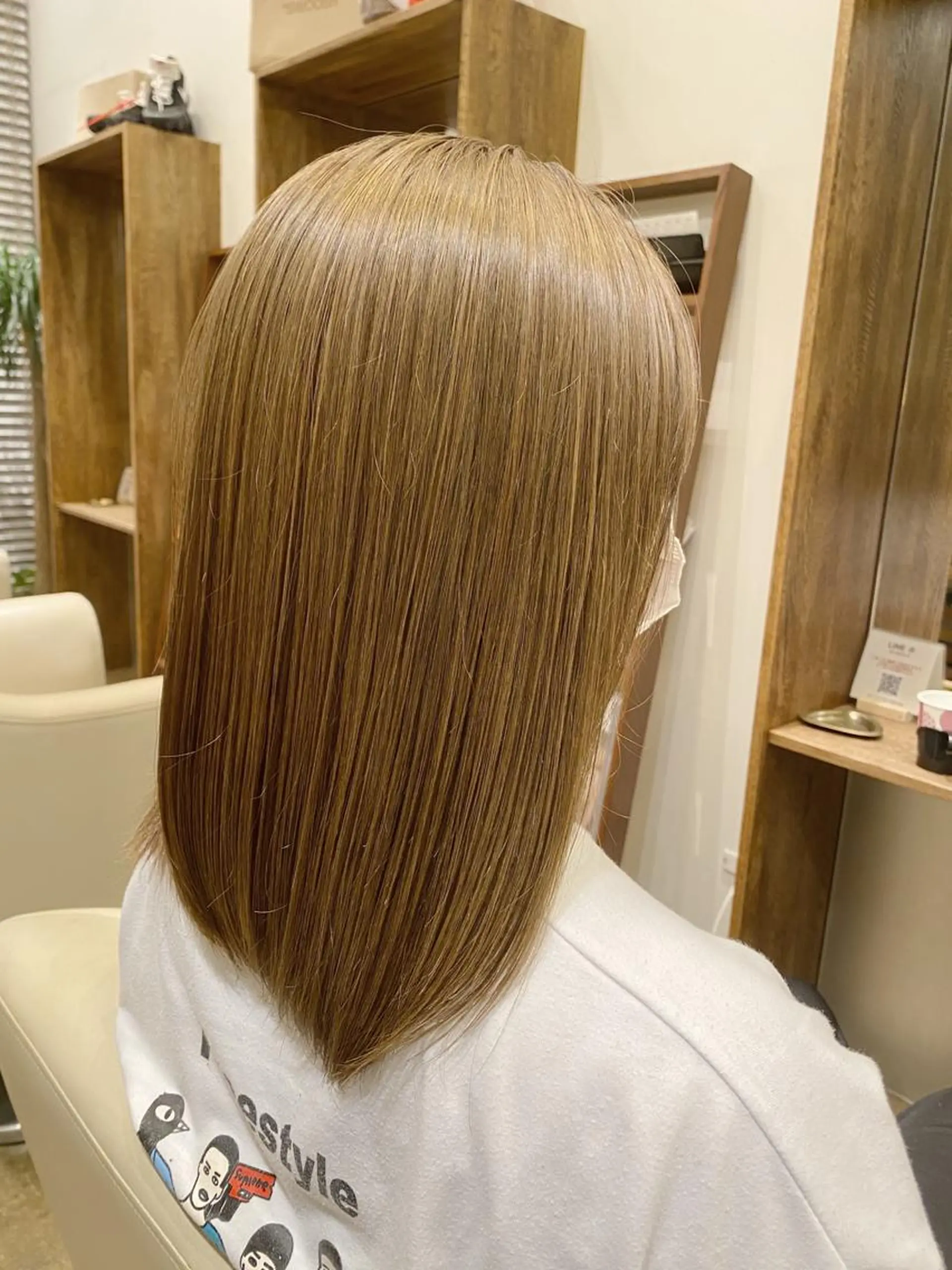 ミディアム カラー ヘアカラー トリートメント 入江 允のヘアスタイル