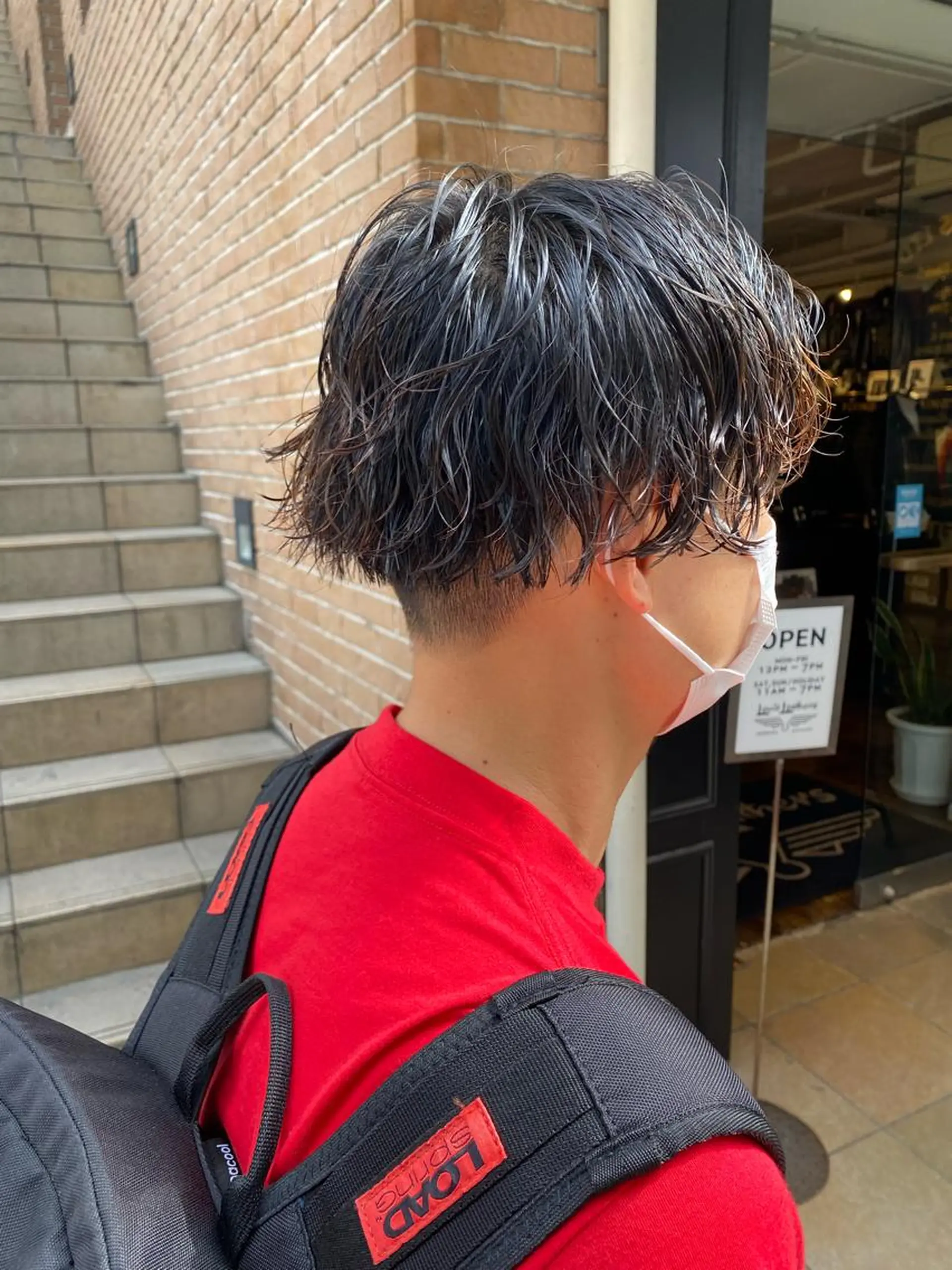 ショート 🔥コテ巻き風 ボブパーマ🔥のヘアスタイル