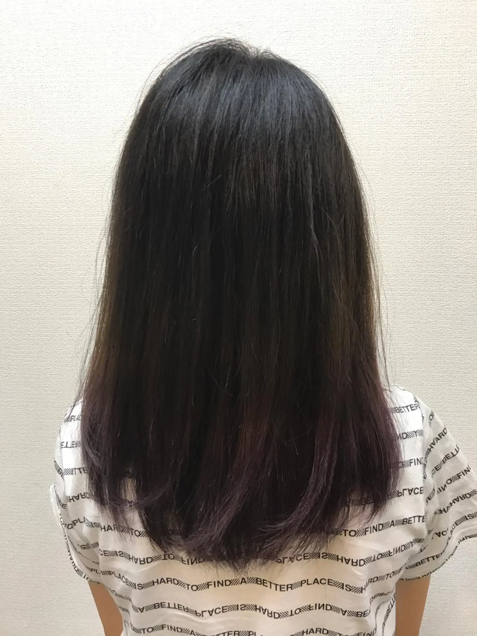 ミディアム カラー ダブルカラー バイオレットカラー 吉森 満俊のヘアスタイル