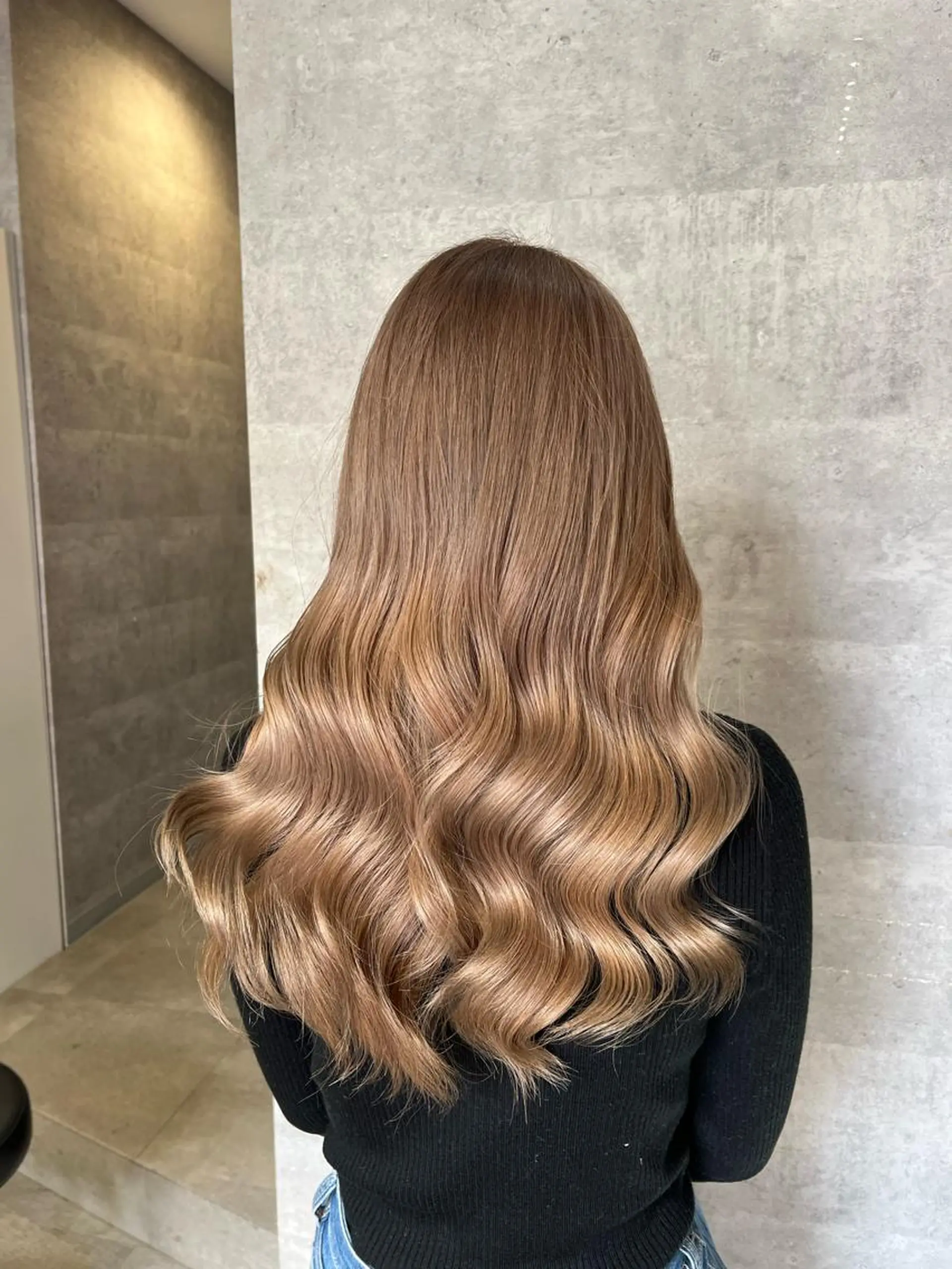 ロング カット ヘアカラー トリートメント 難波/ハイトーン 🦋AOI🦋のヘアスタイル