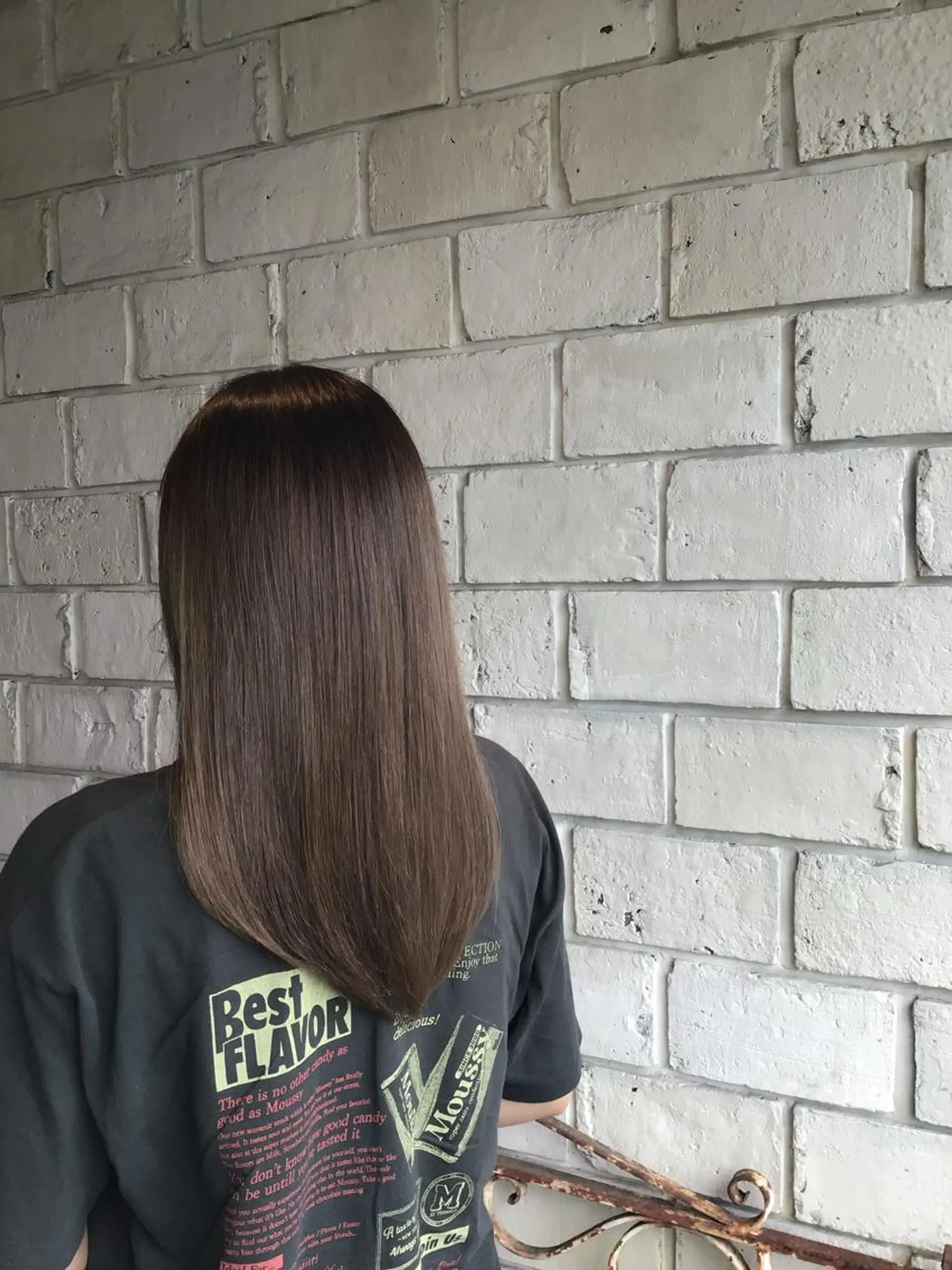 ロング 酸性ストレート✨ 艶カラー✨谷口倭子のヘアスタイル