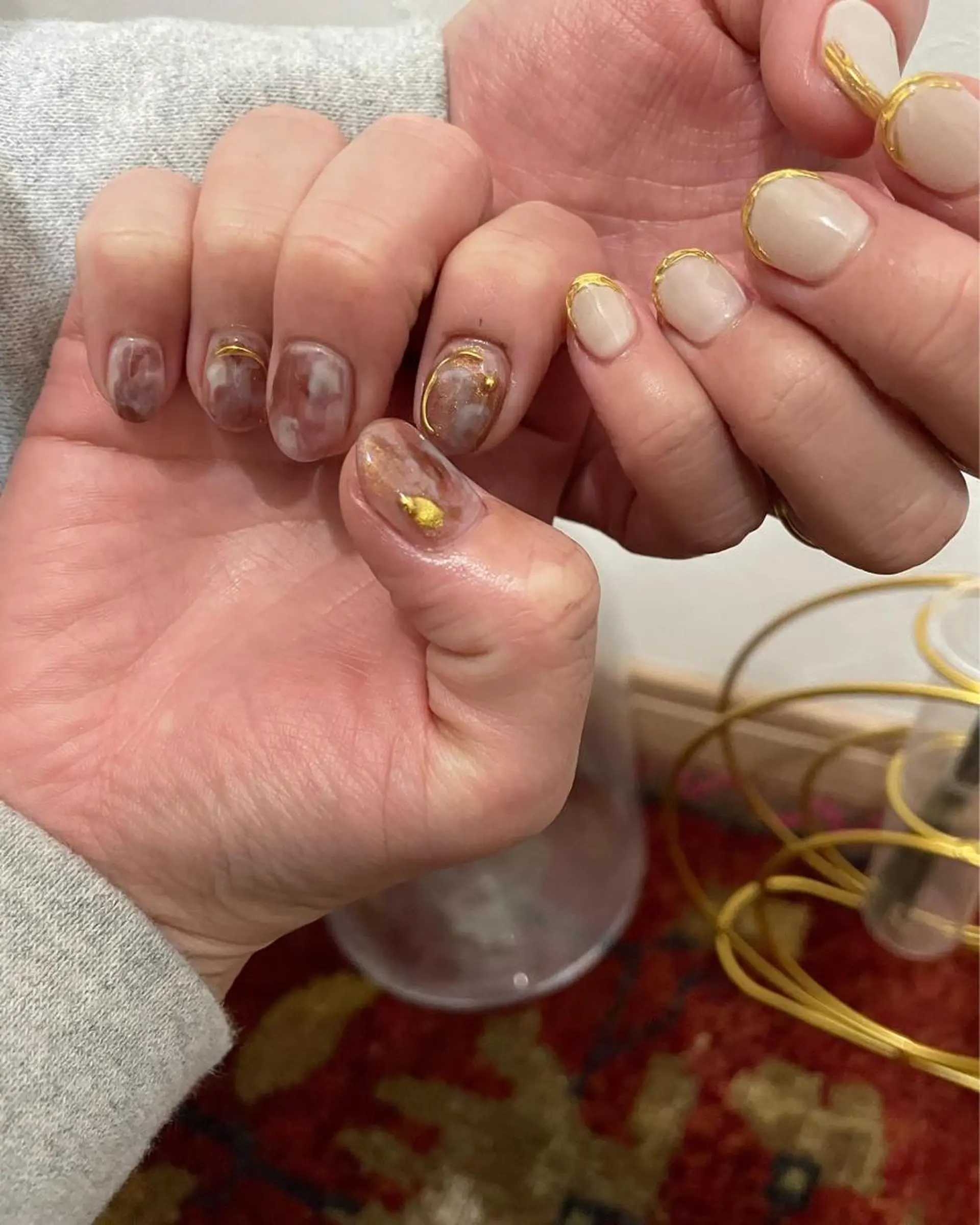 ネイル アートネイル ハンドネイル フットネイル kiii.__ ✴︎*のネイルデザイン