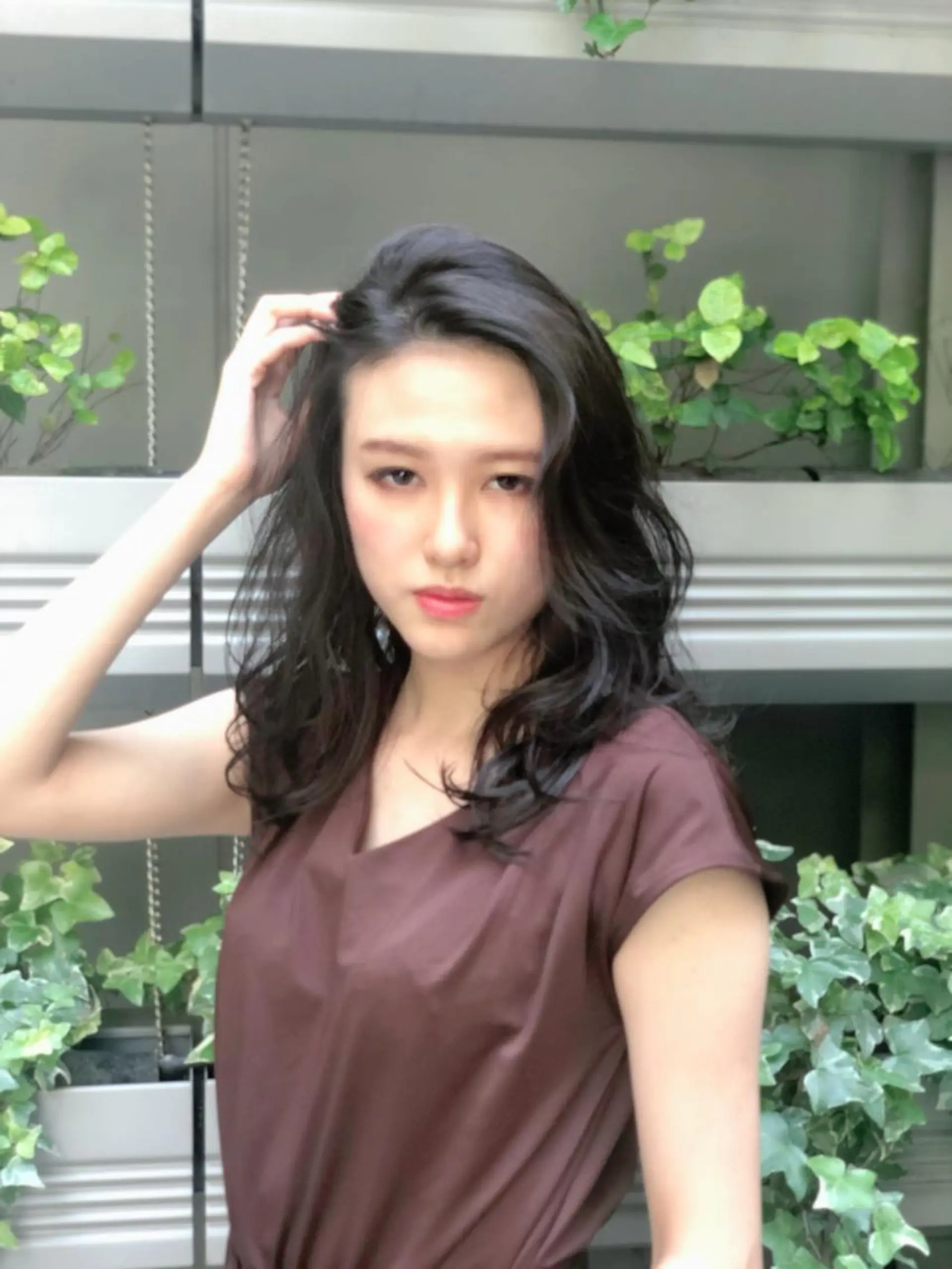 ロング カラー 能登谷 きよのヘアスタイル