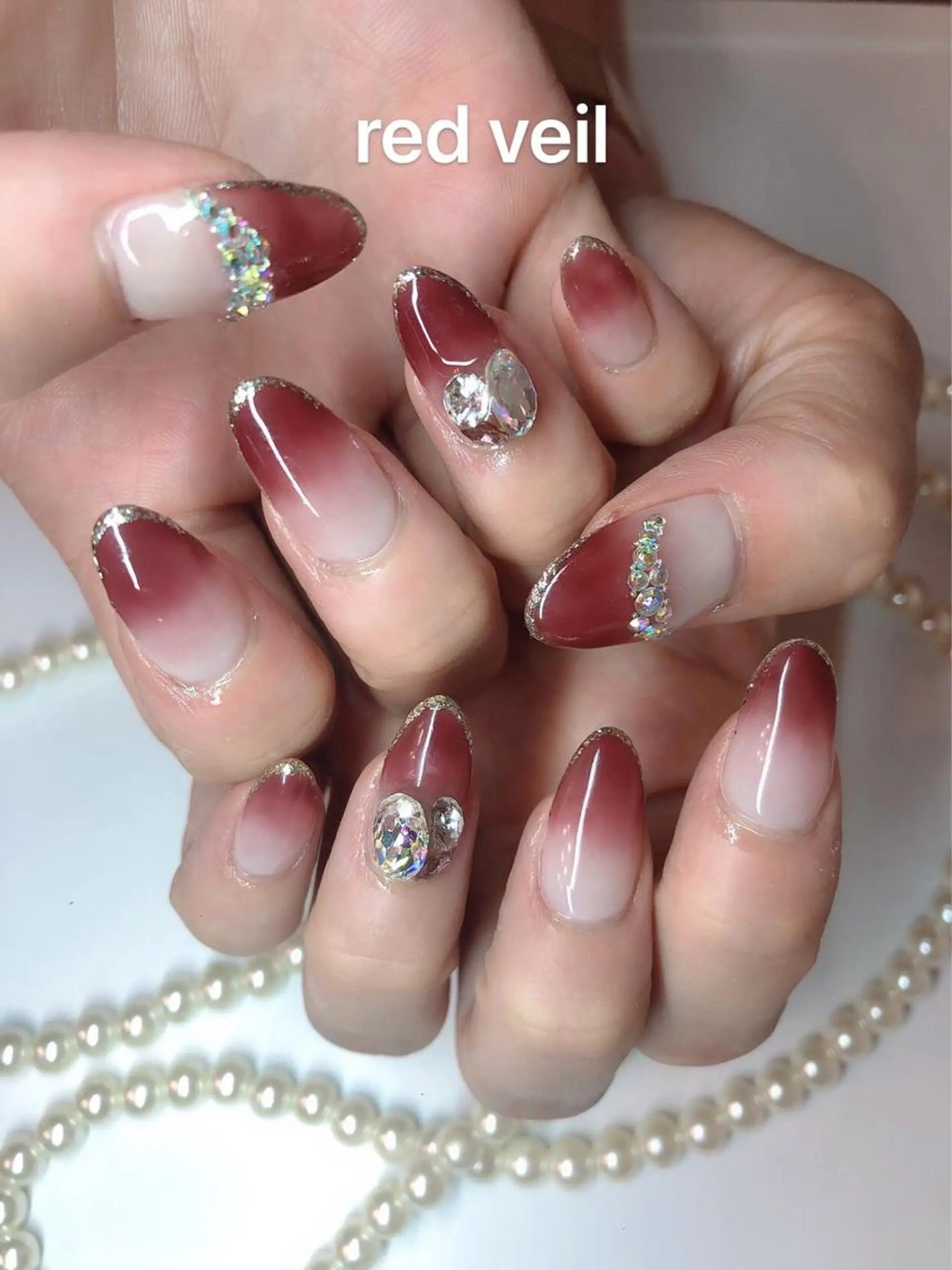 セミロング ネイル ハンドネイル 長さ出し専門 nynaのネイルデザイン