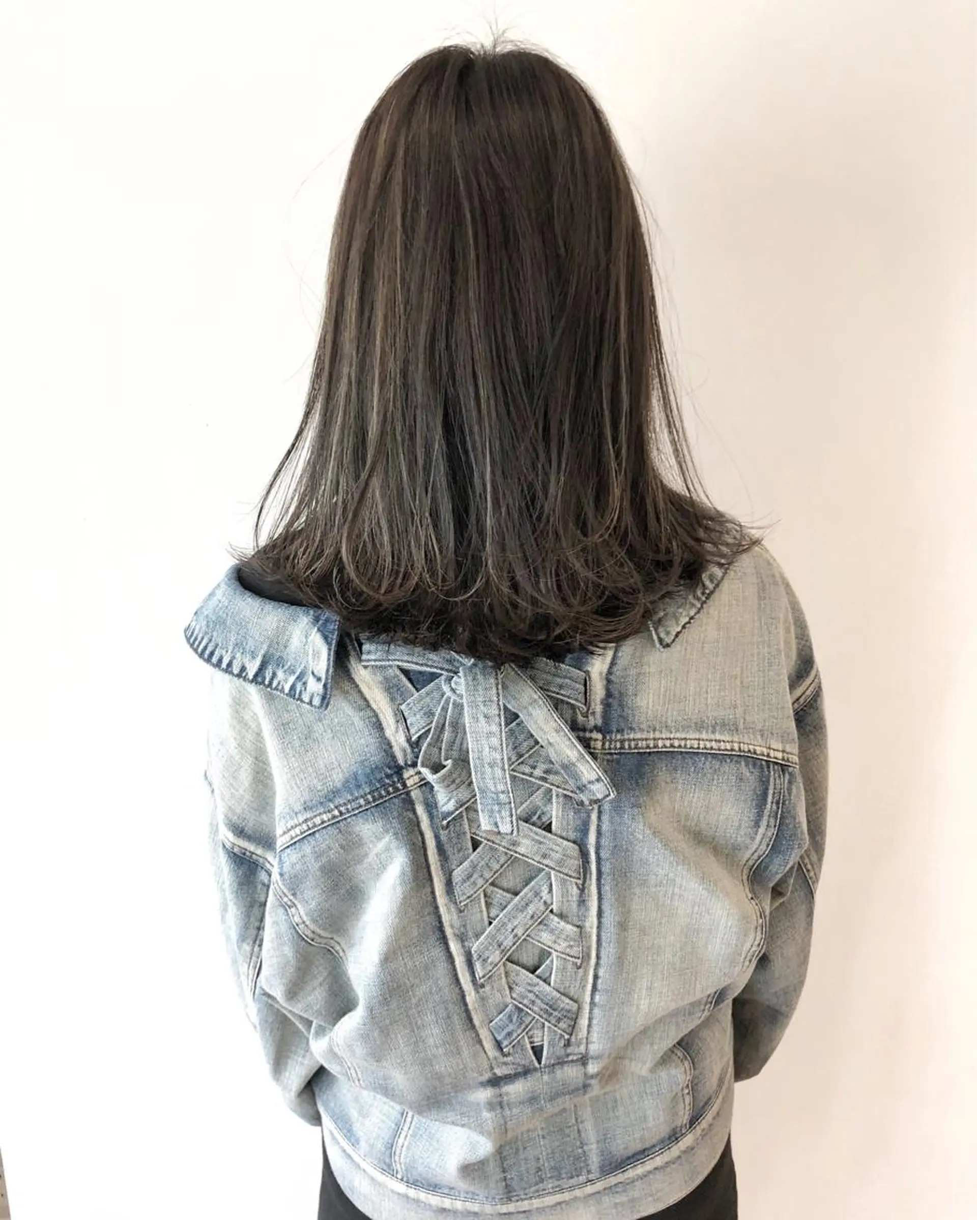 セミロング アッシュ アッシュグレー ハイライト ボブ/レイヤー 🌟梅田盛一🌟のヘアスタイル