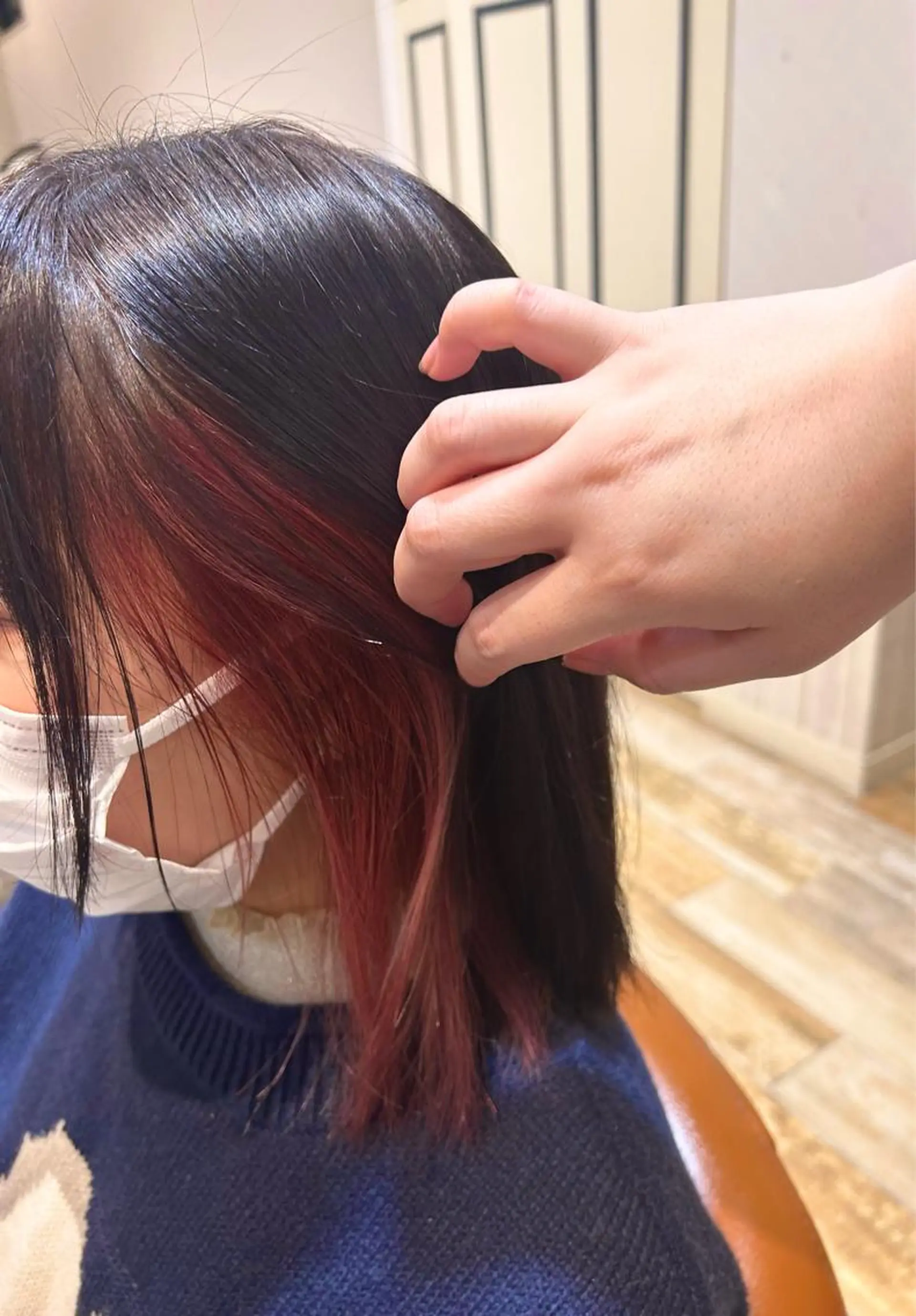 ミディアム ヘアカラー 須藤 向日葵のヘアスタイル