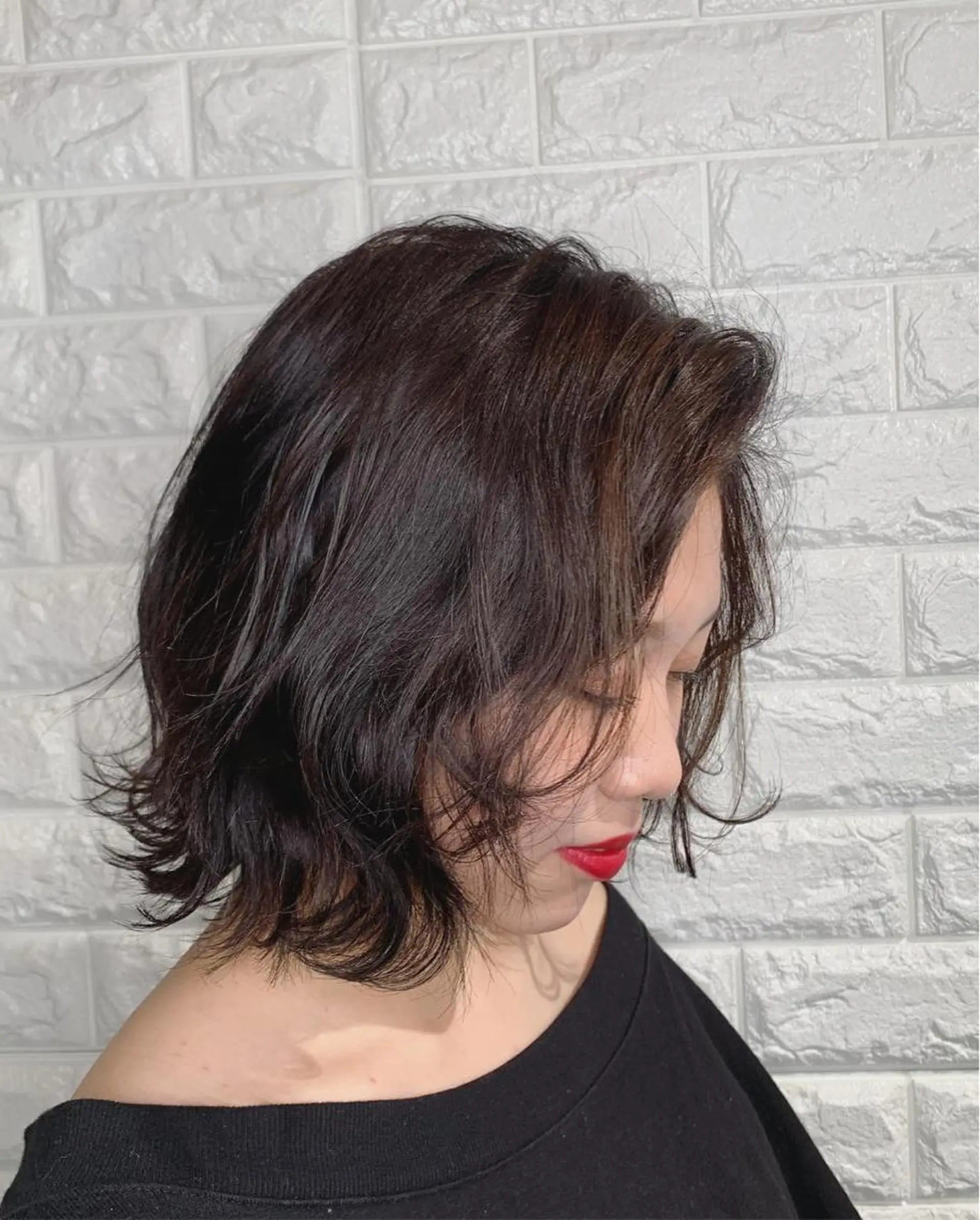 ショート カラー 切りっぱなしボブ ボブ 外ハネヘア Lee東三国 店長 谷辻誠志のヘアスタイル