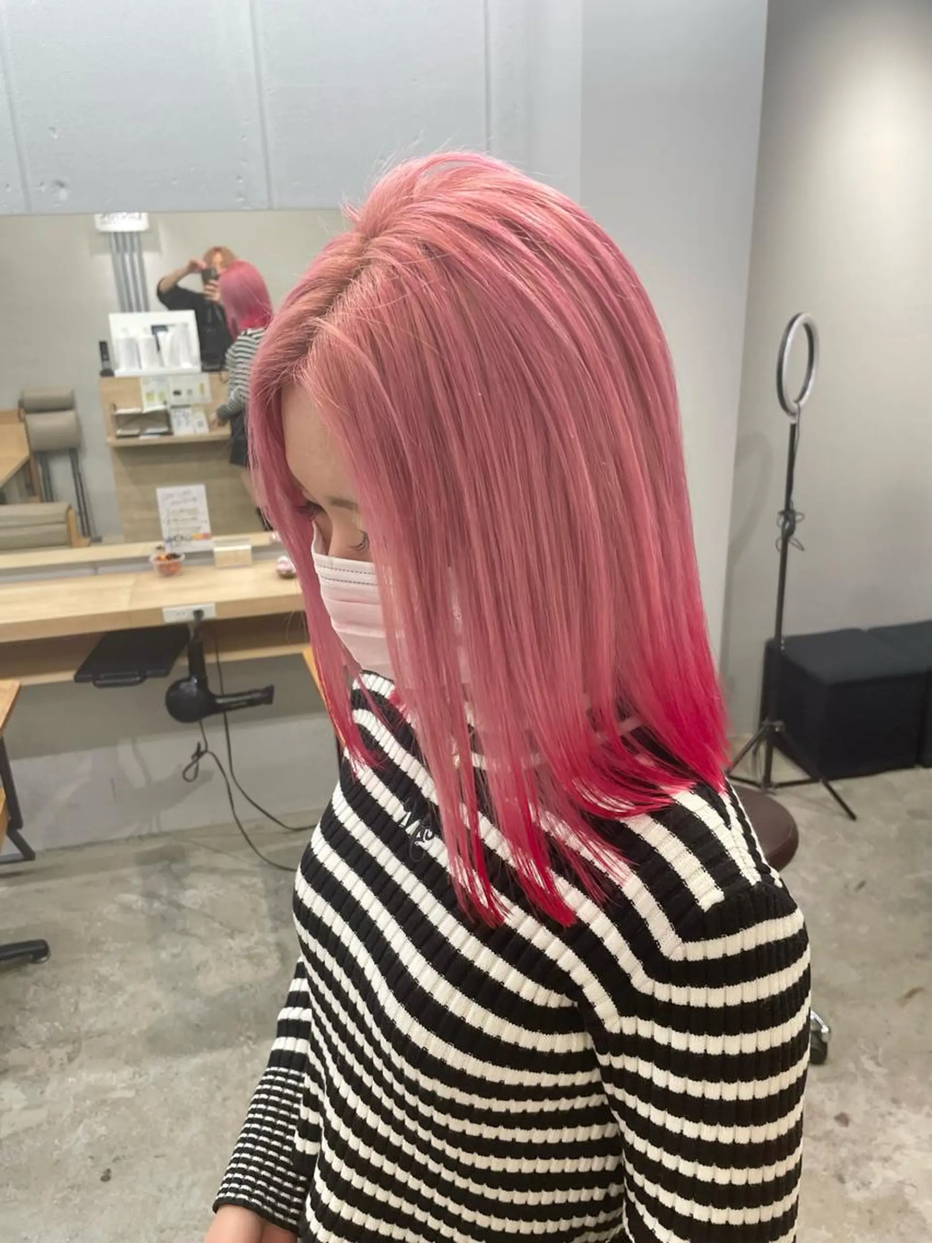 ミディアム カット ヘアカラー ior北千住【イオール⠀】所属・SAEKI【ior 】北千住店ブリーチのヘアスタイル