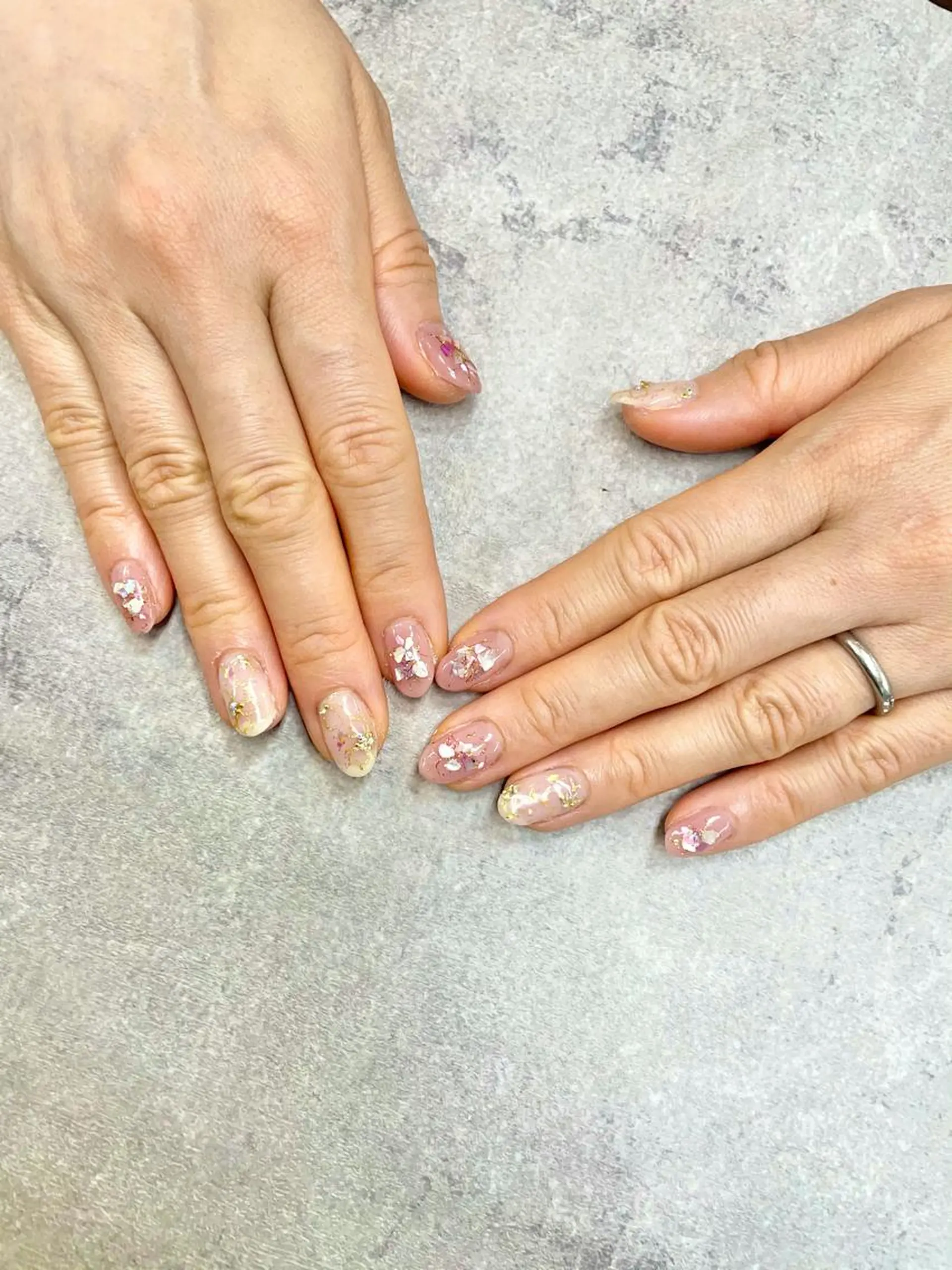 ネイル 桜ネイル ハンドネイル ハンドケア FASTNAIL PLUS 新宿店のネイルデザイン