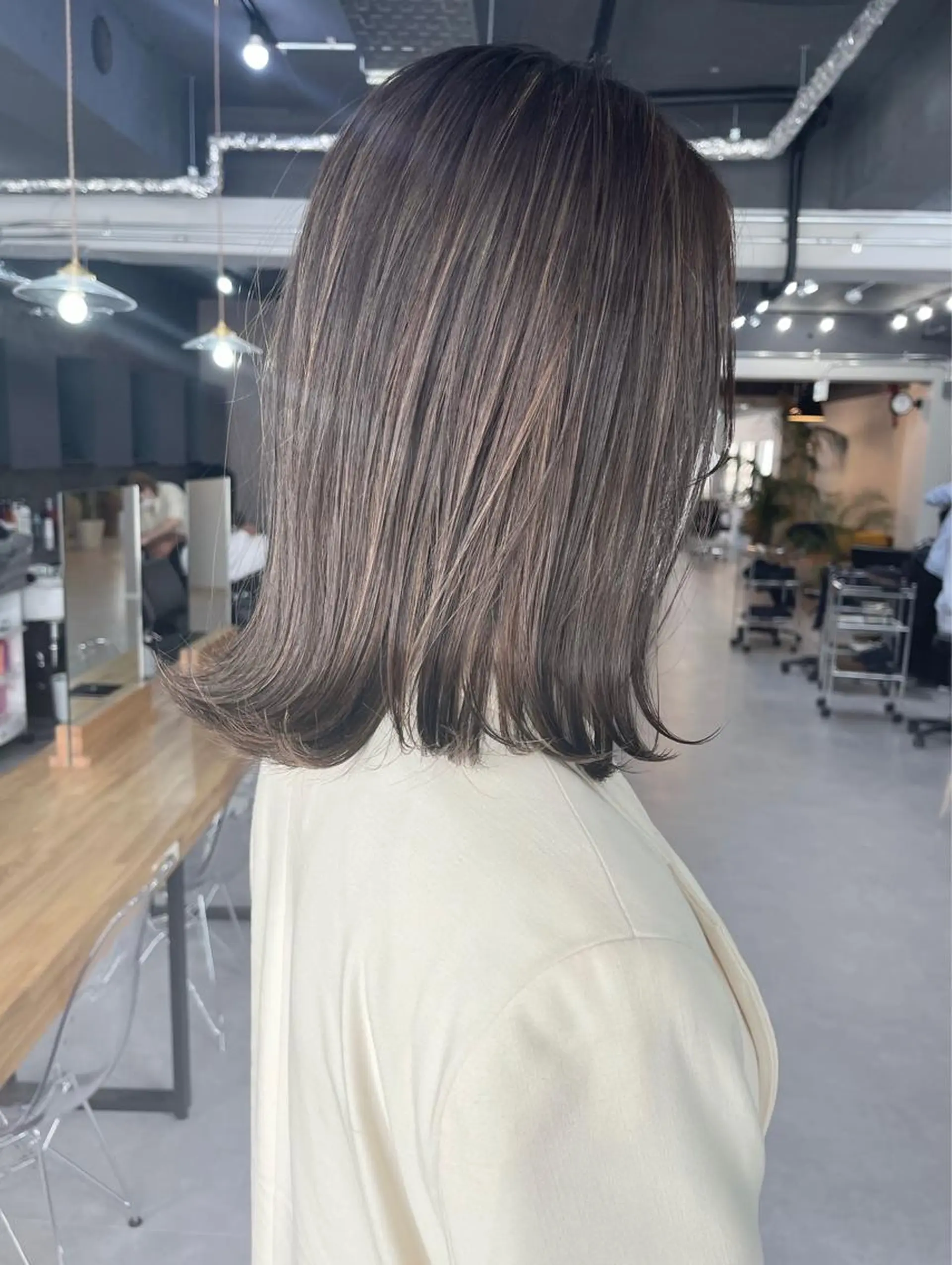 ミディアム カラー ヘアカラー トリートメント Reb_keiji 👑小倉圭司のヘアスタイル