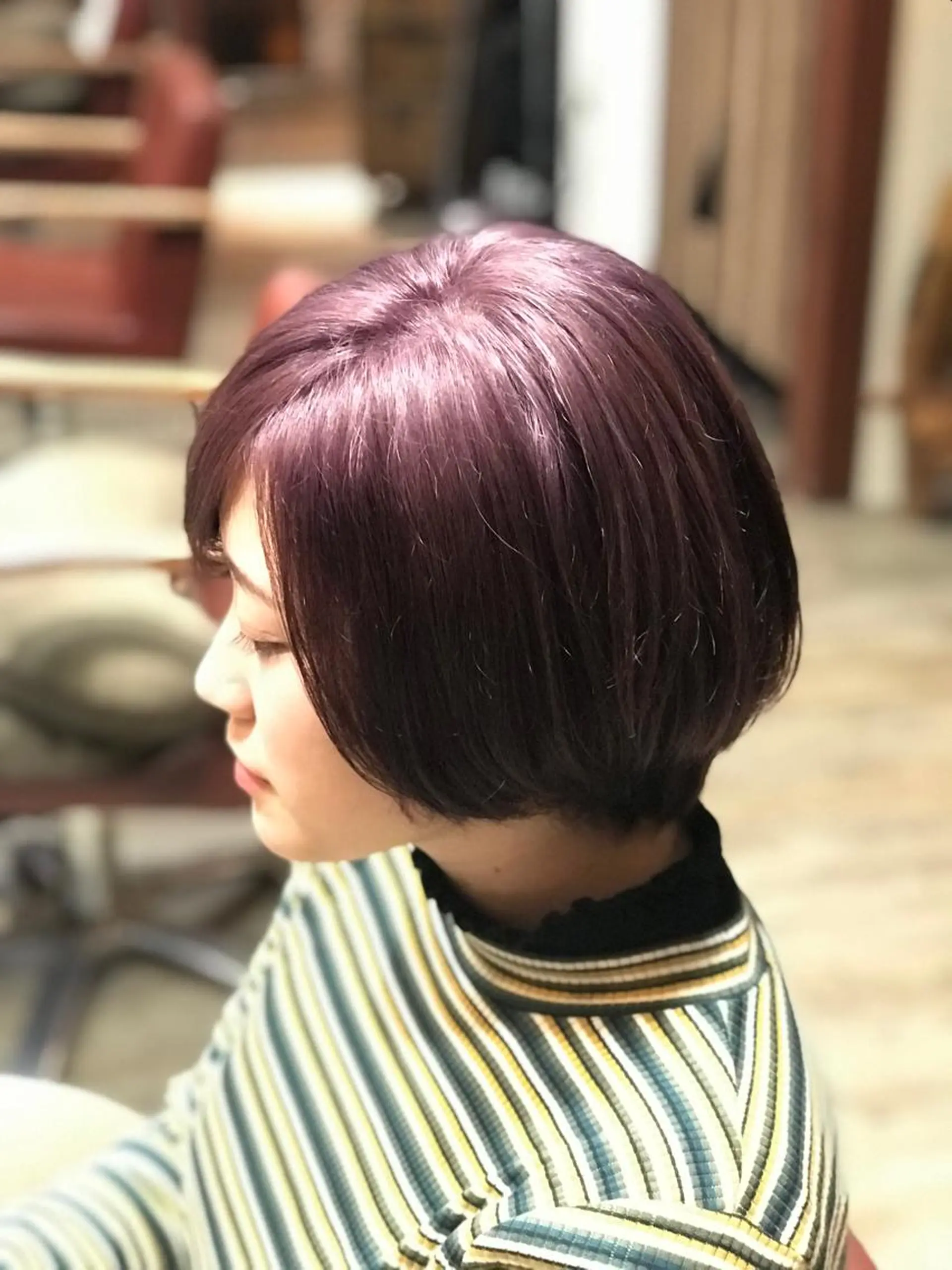 ショート カラー ブラウンカラー 透明感カラー ダブルカラー ピンクカラー ヘアカラー トリートメント 松村 未央のヘアスタイル