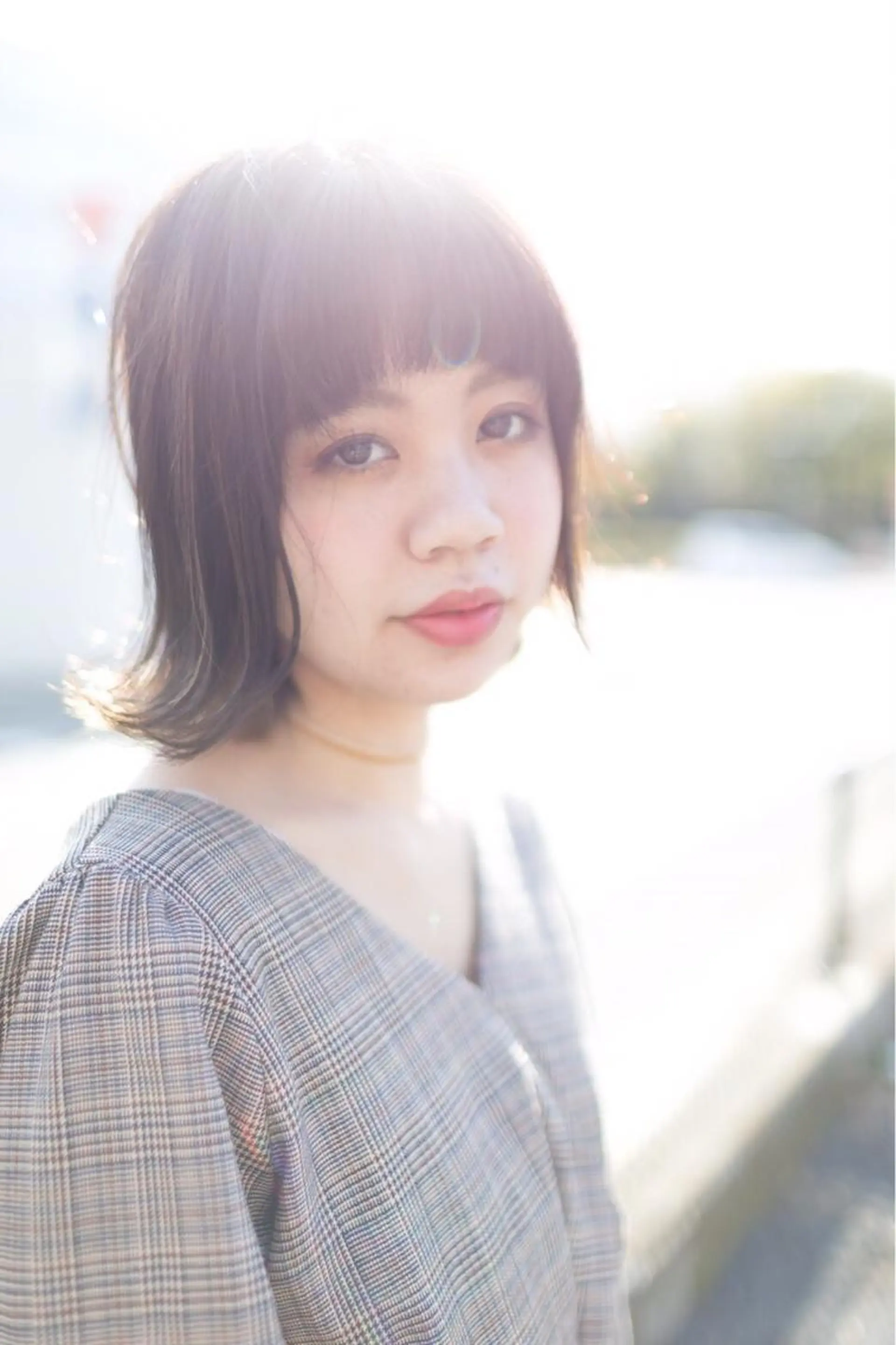 ミディアム カラー パーマ 安達 俊亮のヘアスタイル