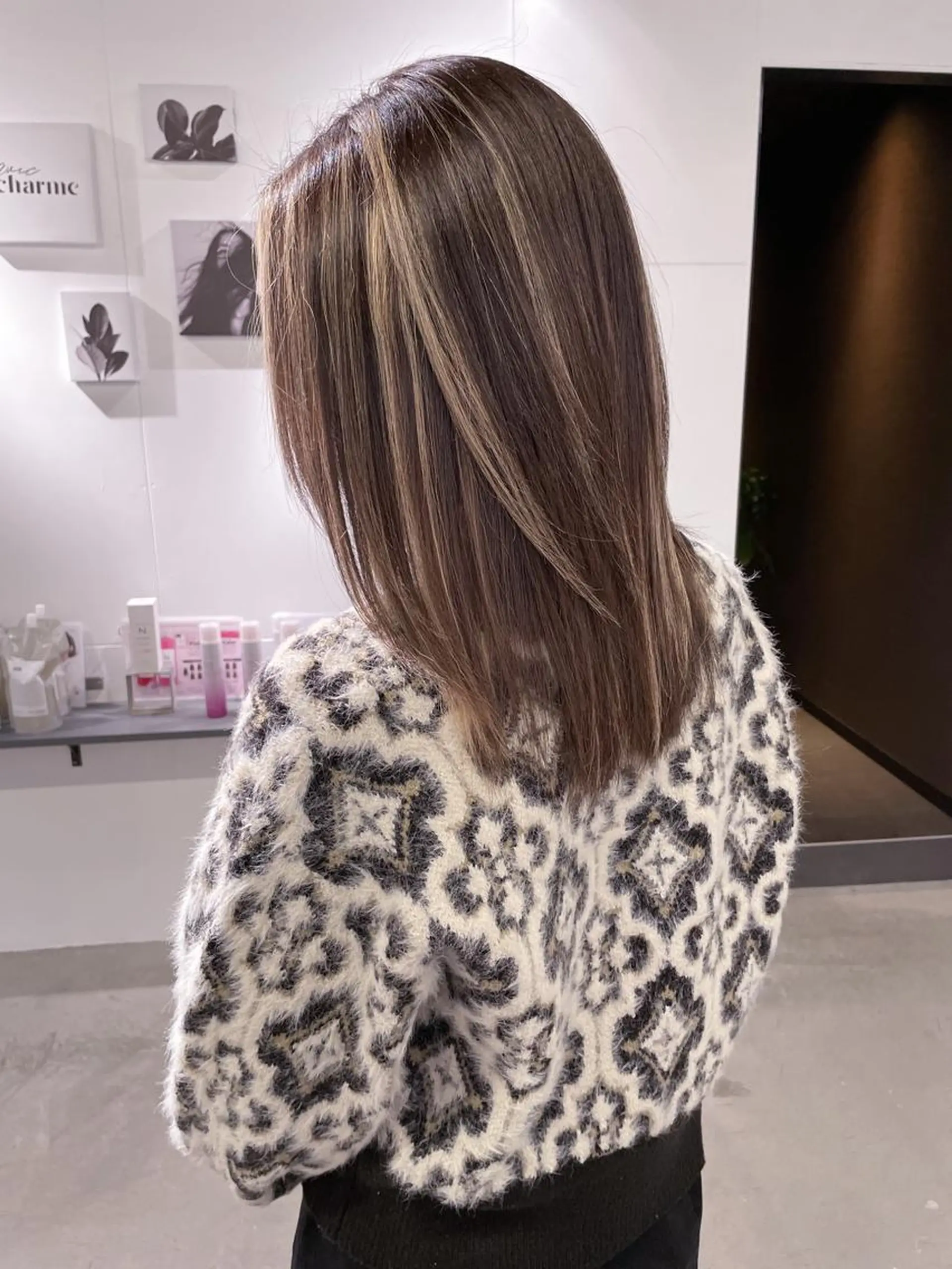 ミディアム 椙本健太 シールエクステのヘアスタイル