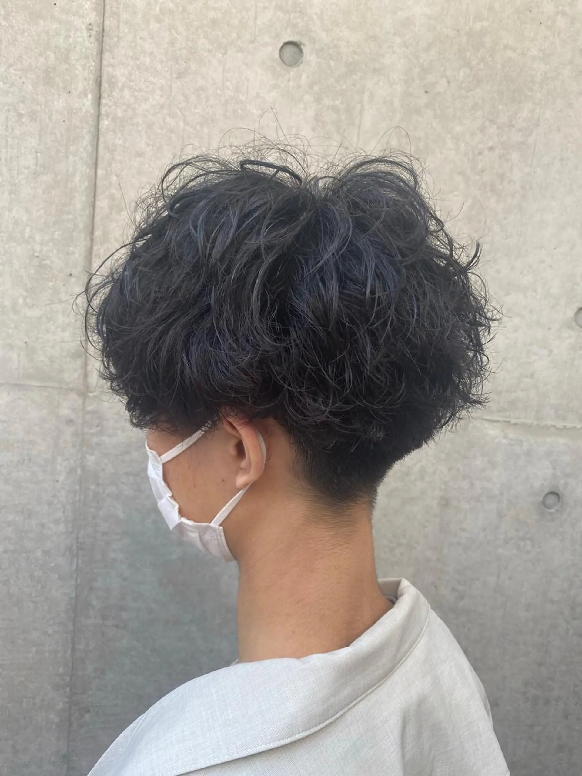 ショート パーマ メンズ 梅田茶屋町メンズ 専門美容師 山元一平のヘアスタイル