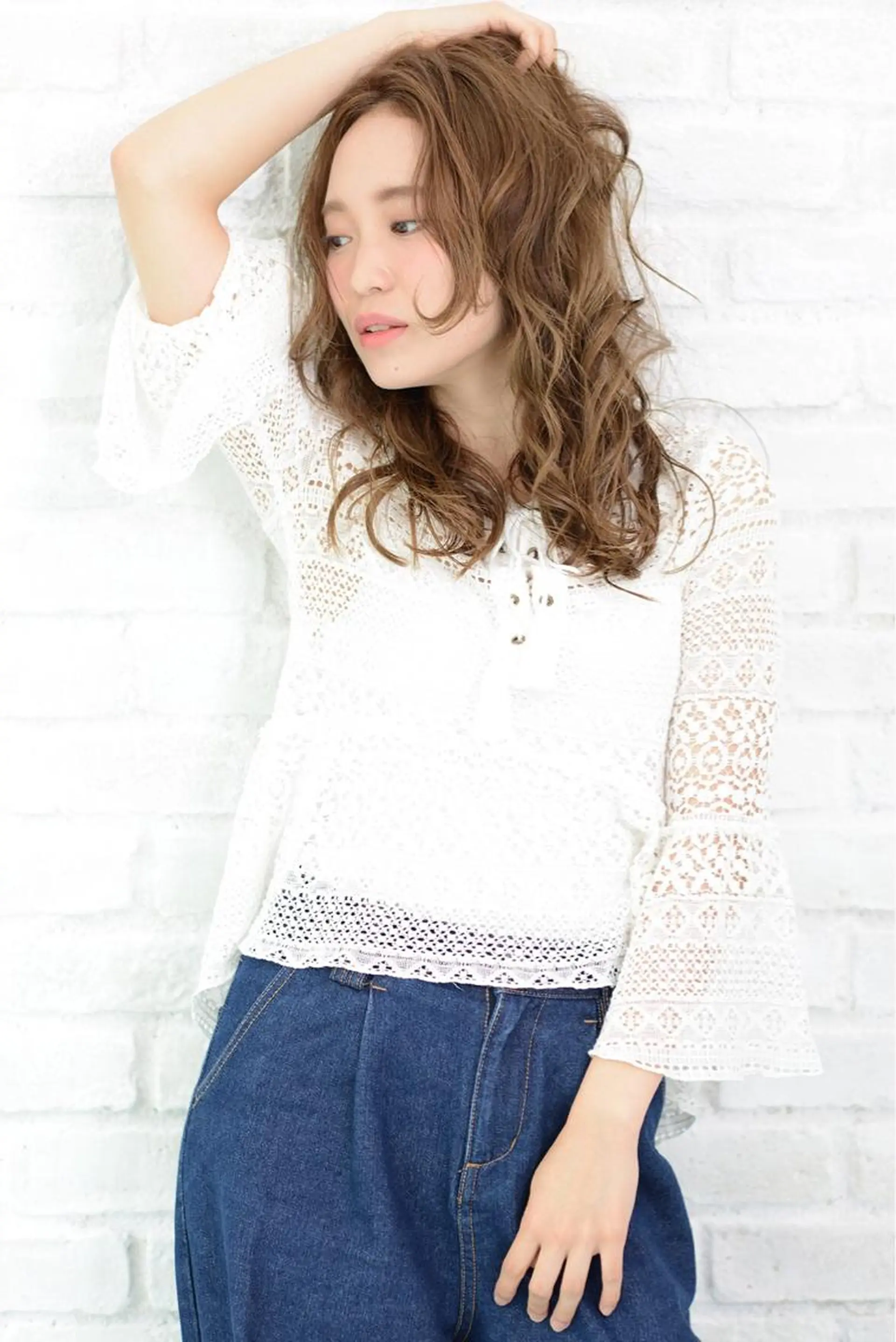 ミディアム セミロング ロング 圧倒的美髪ストレート ツダケイタロウのヘアスタイル