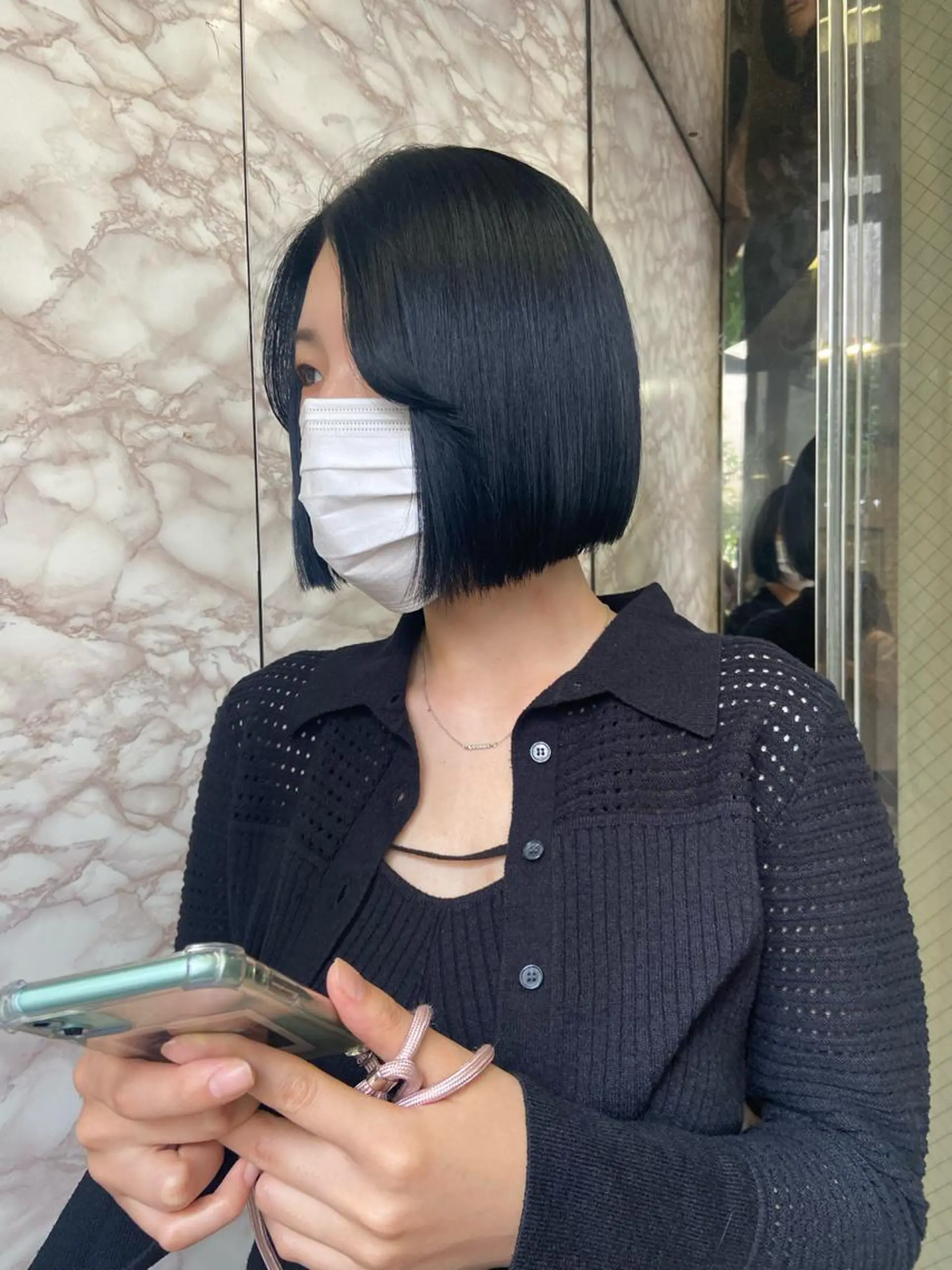 ショート カラー ヘアカラー トリートメント ヘアセット 地毛風艶カラー🌿 喜多夏海のヘアスタイル