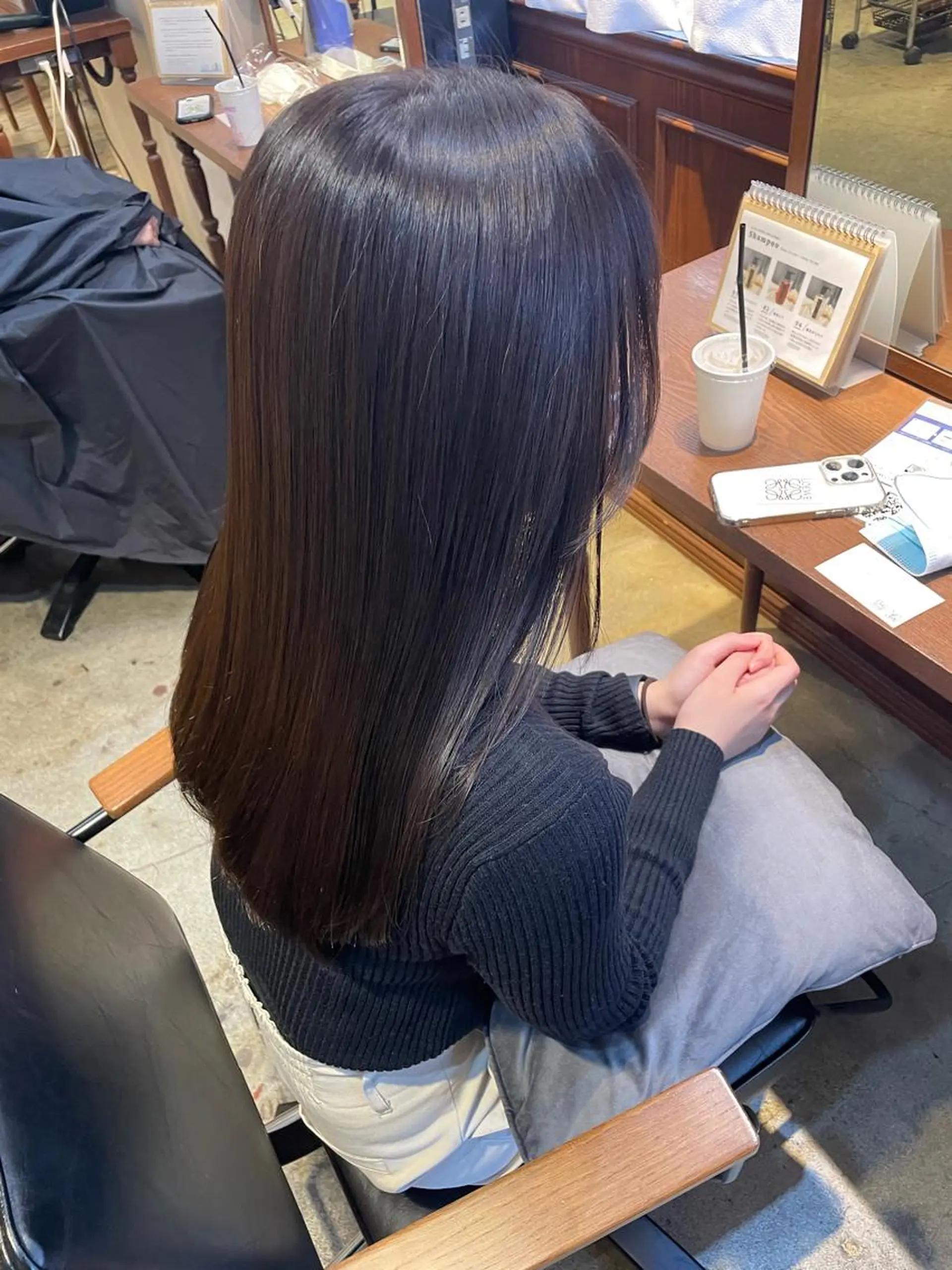 ロング カット ヘアカラー 縮毛矯正 トリートメント eri 🧴🫧のヘアスタイル