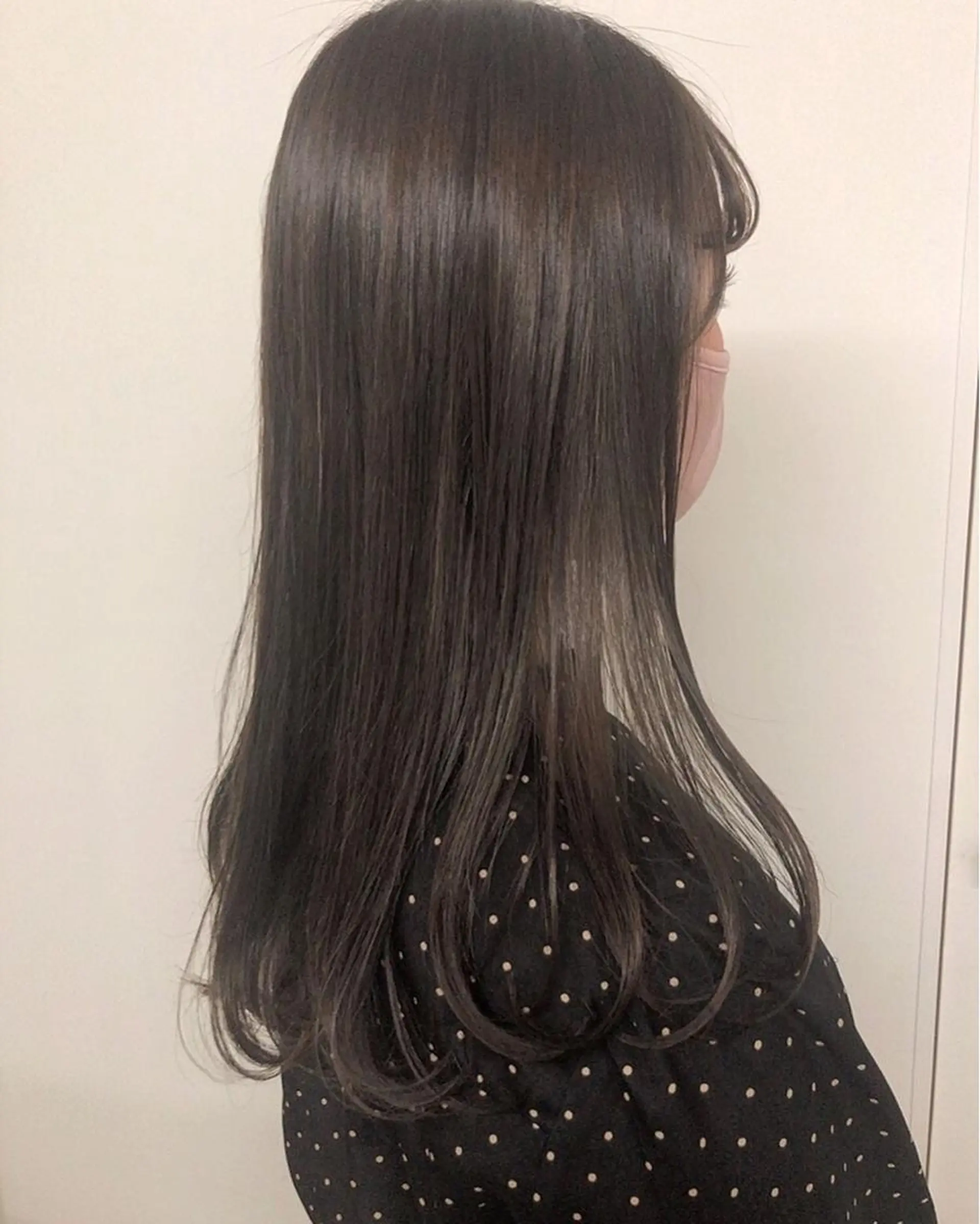 ロング ヘアカラー トリートメント ヘアセット ✨透明感ケアカラー✨ 長野ゆきなのヘアスタイル