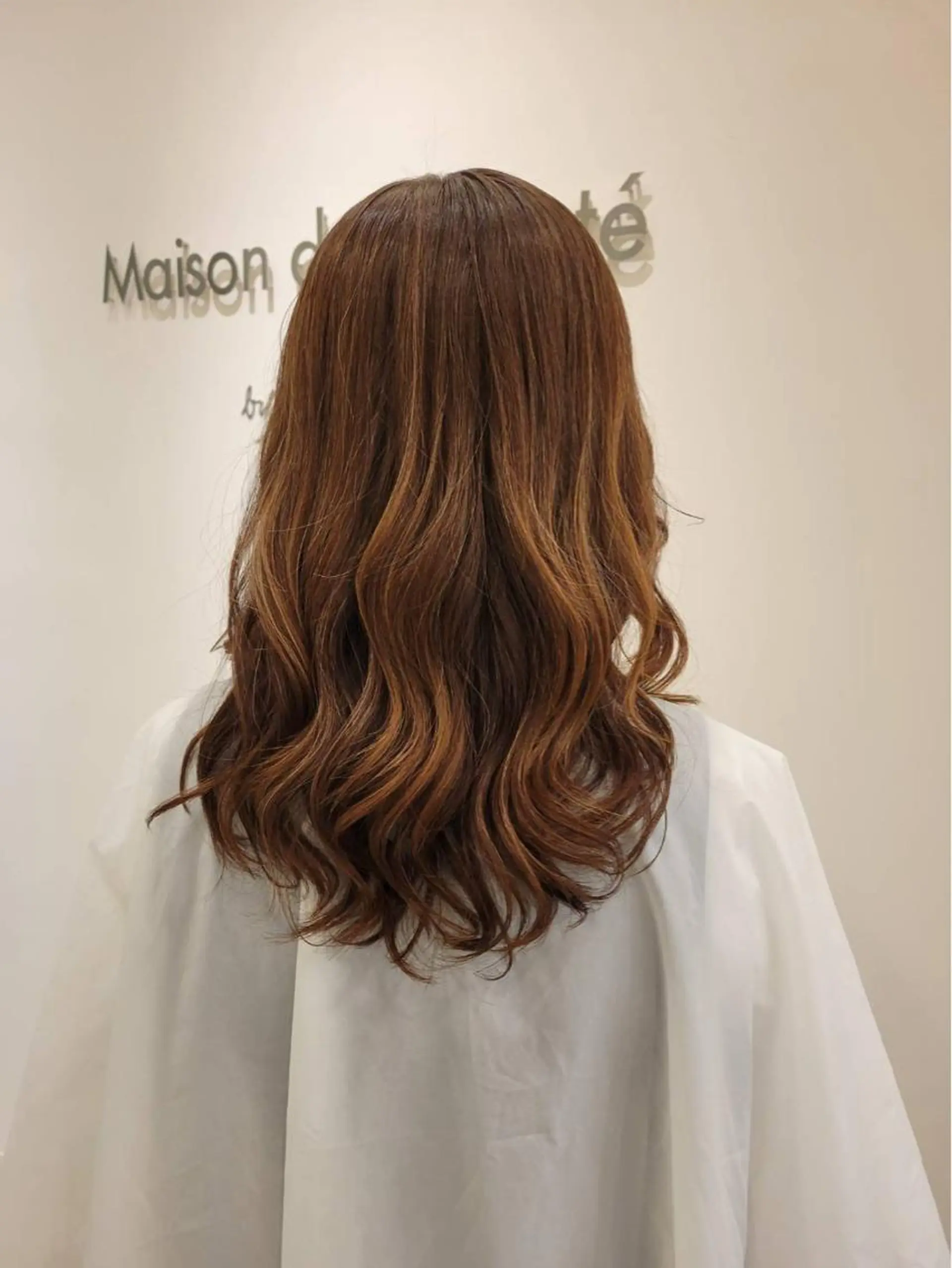 ロング カラー パーマ カット パーマ Maison de Beaut’e所属・舘 晴香のヘアスタイル