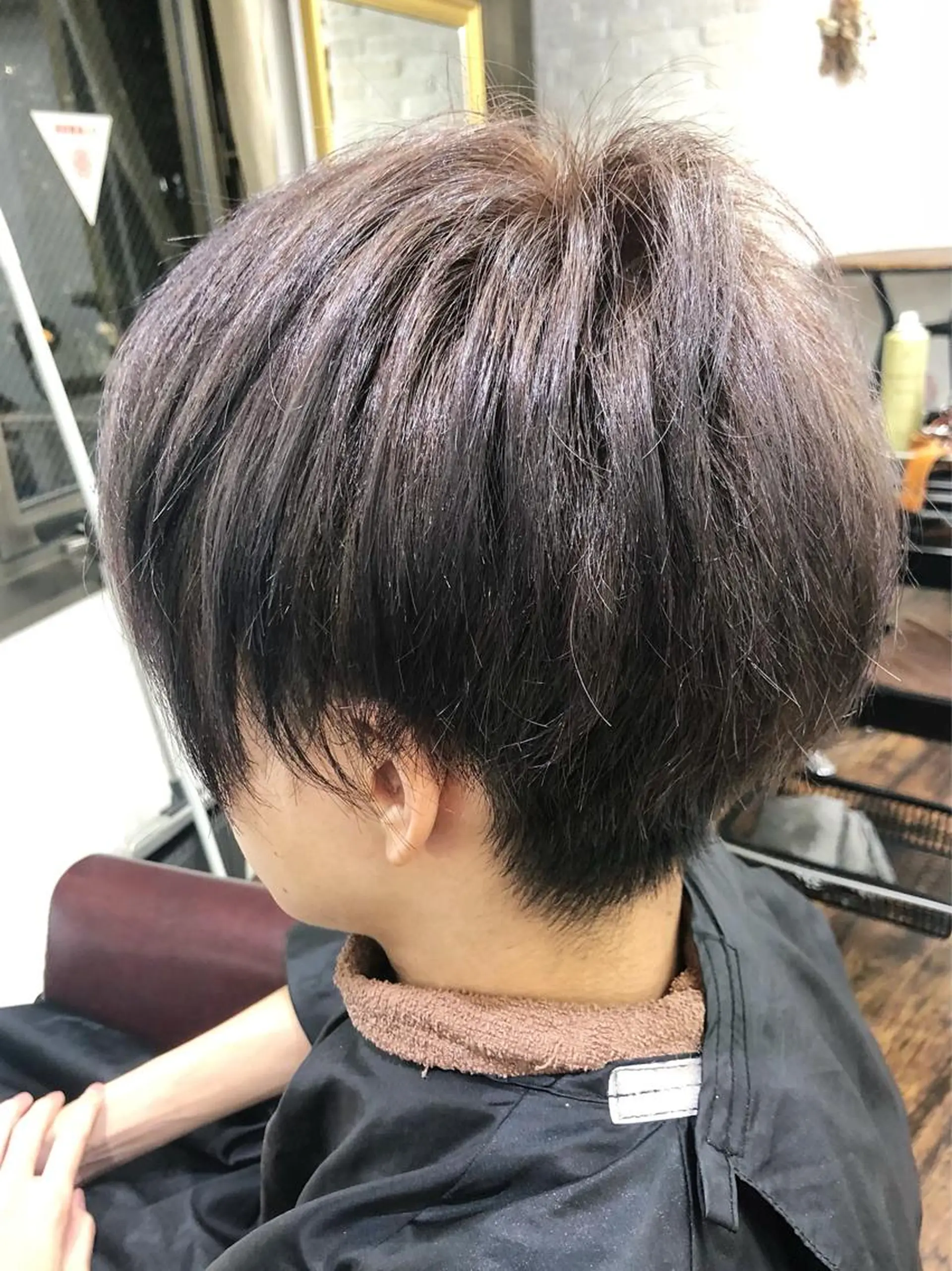 ショート カラー メンズ 白髪ぼかし大人メンズ 根本零のヘアスタイル