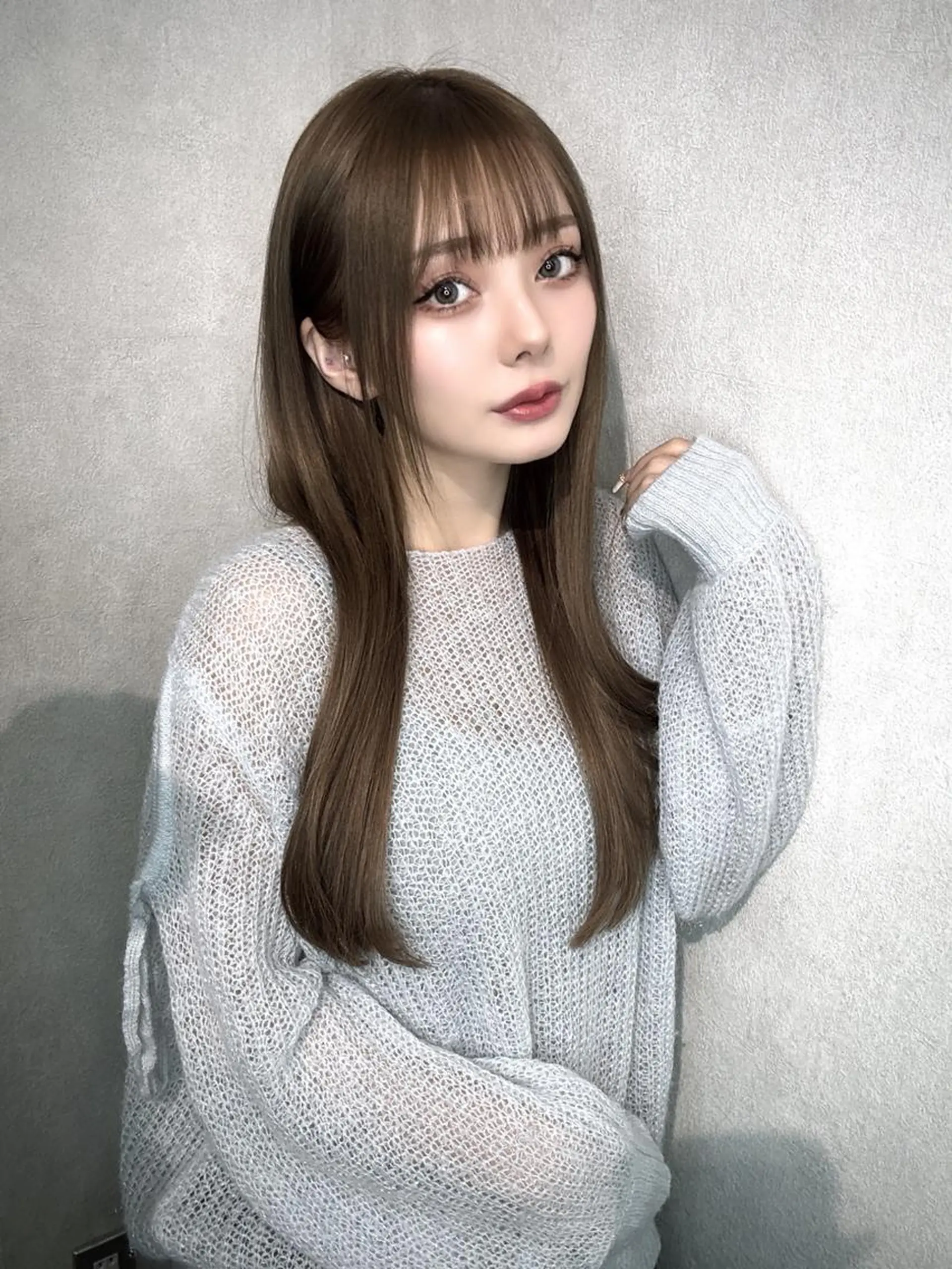 ロング カット ヘアカラー ハイトーンボブ /tasukuのヘアスタイル
