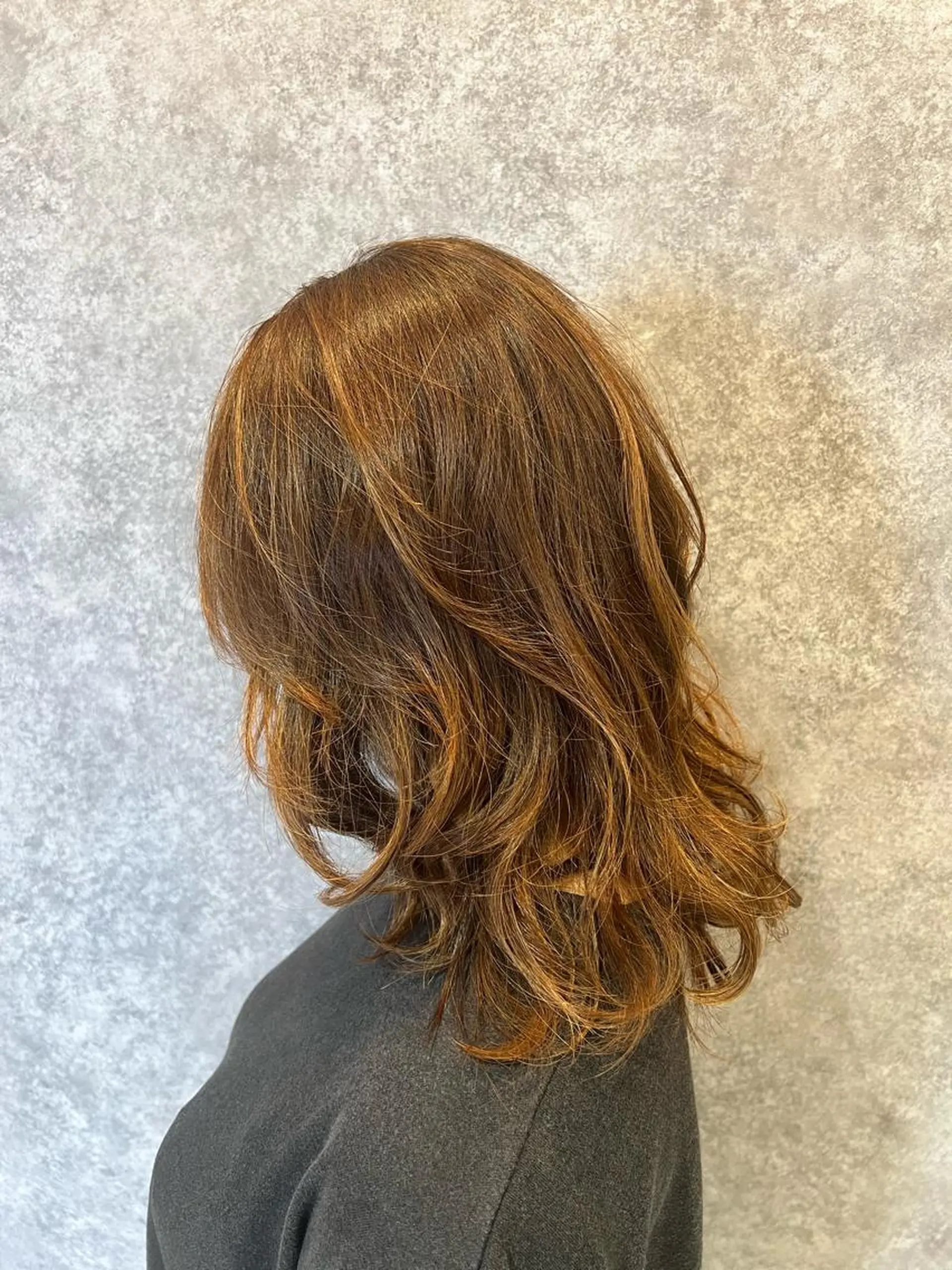 セミロング パーマ カット パーマ ルクール喜多町店 コムロのヘアスタイル