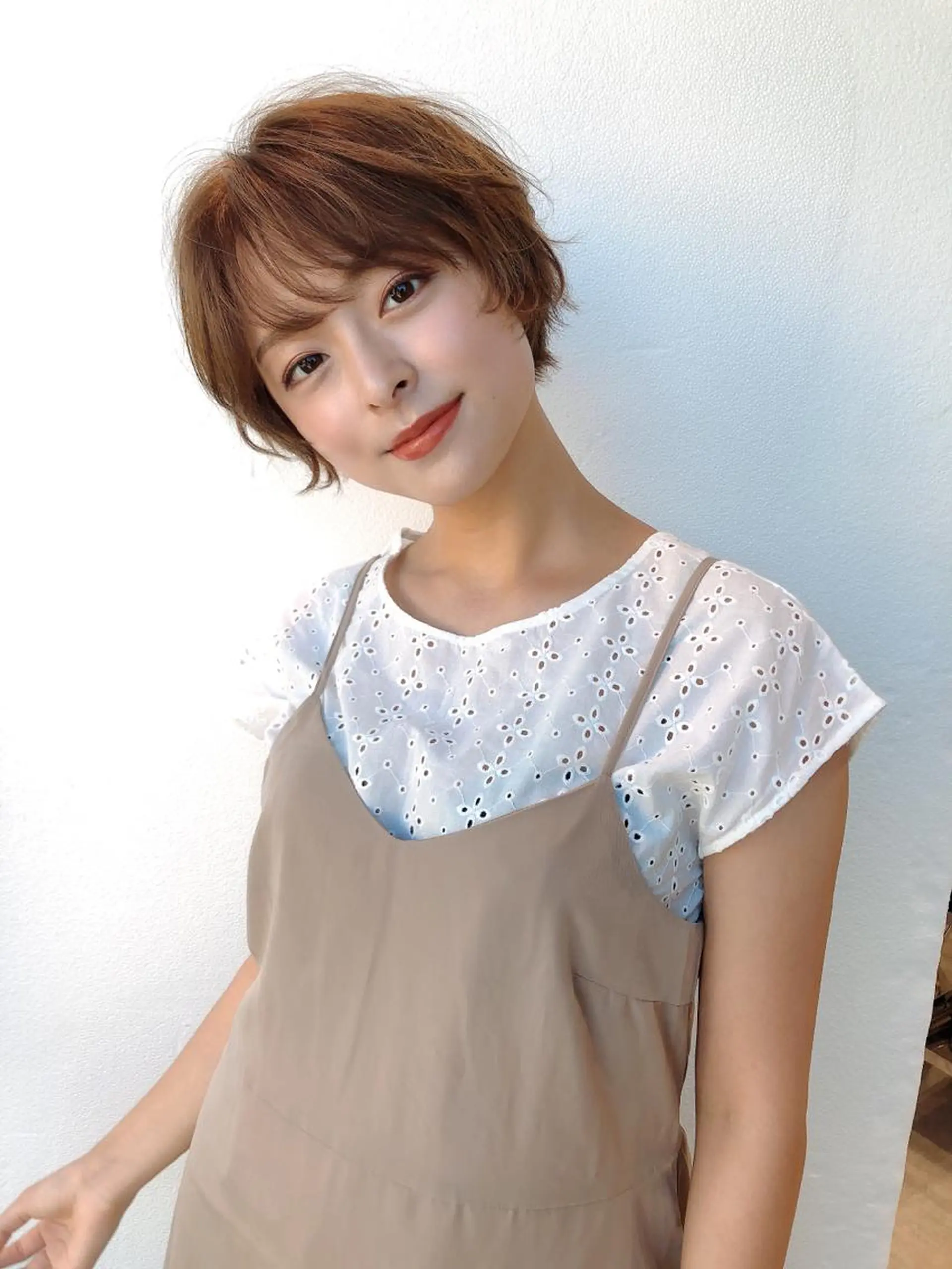 ショート カラー 店長/mao/ 前髪/顔周りカットのヘアスタイル