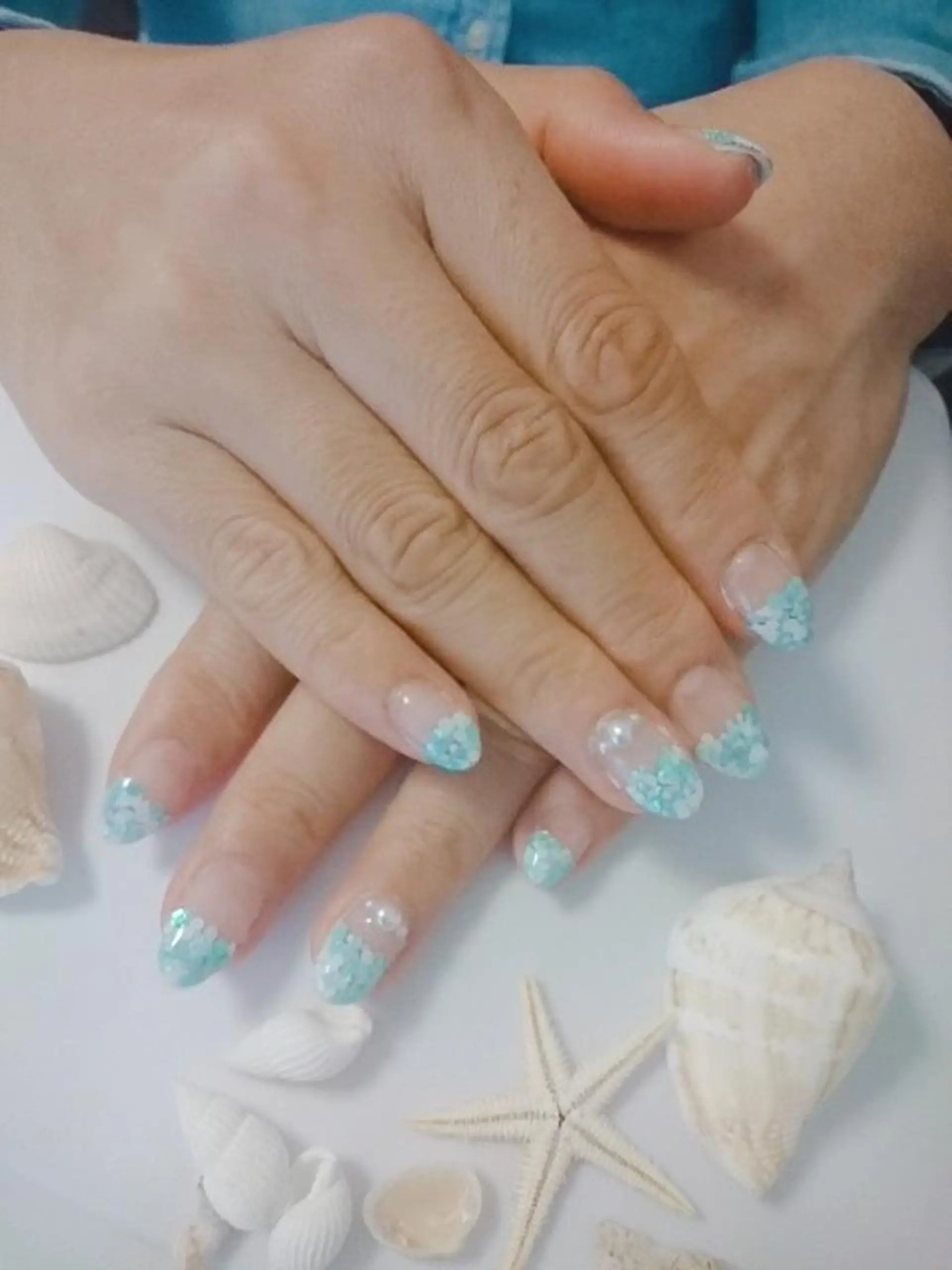 ネイル アートネイル ジェルネイル ホログラムネイル ソフトジェル トミー ワイのネイルデザイン