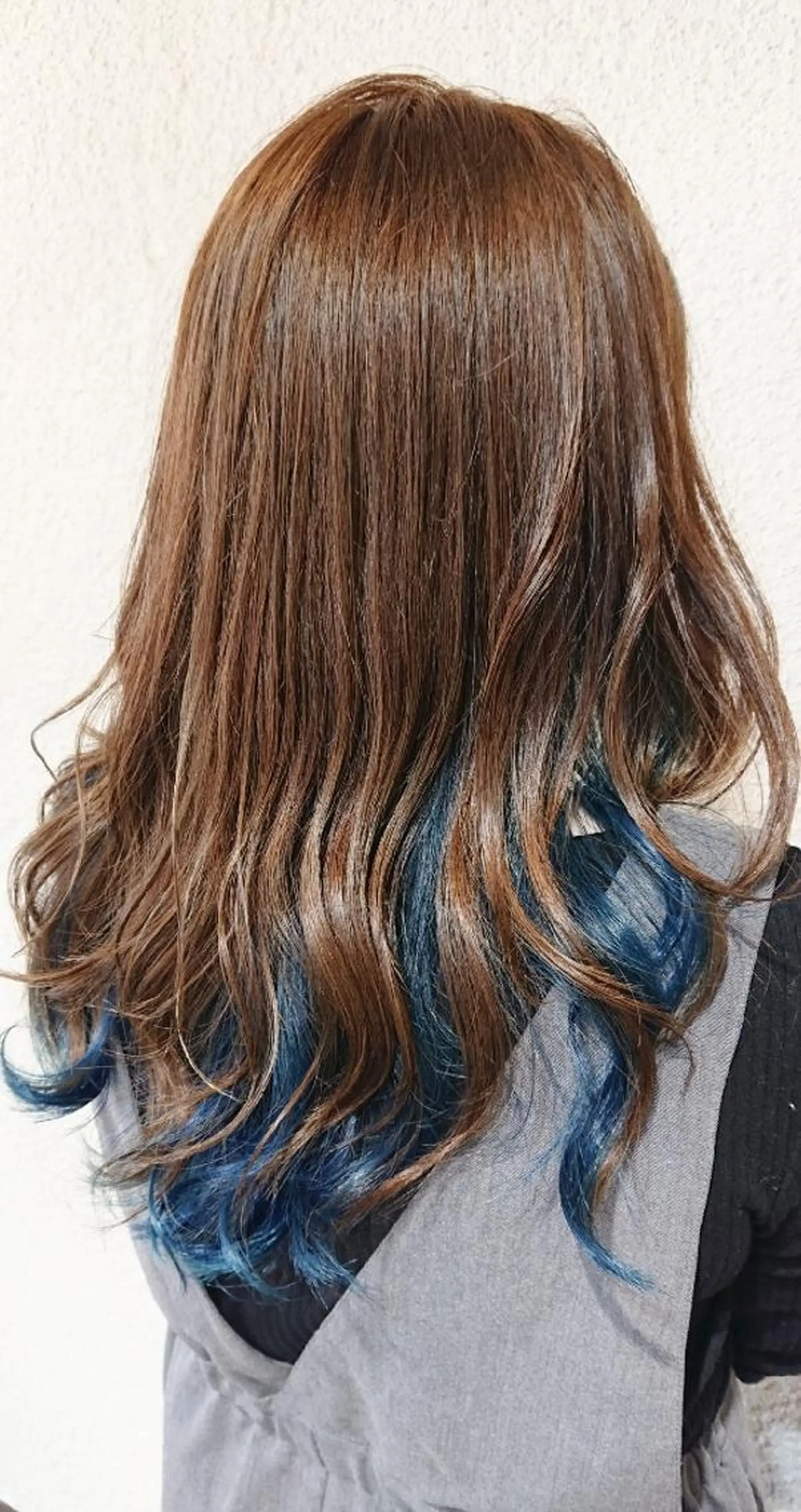 ロング カラー ブルーカラー 艶カラー/インナー /グラデ/大西小百合のヘアスタイル
